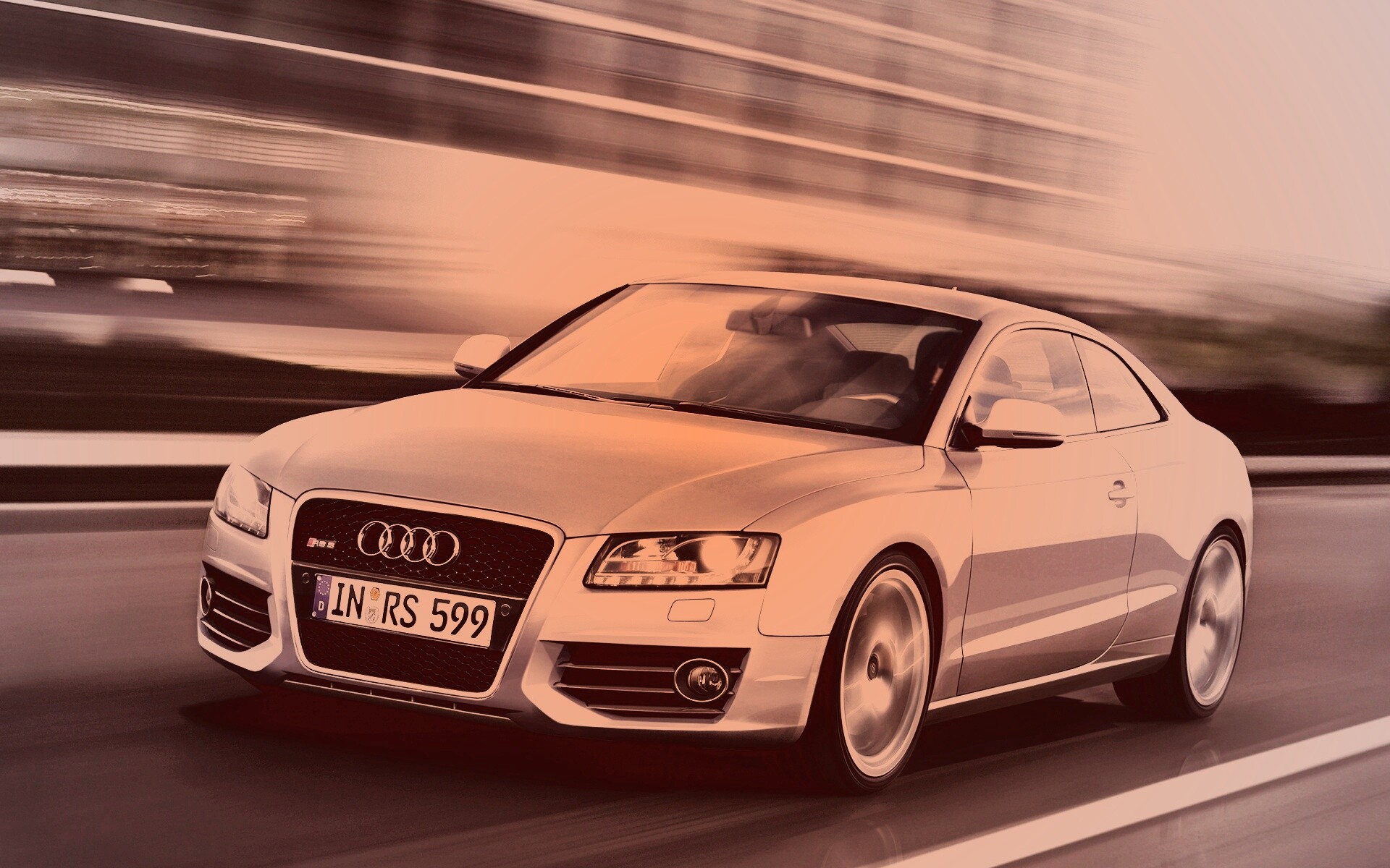 Ауди на скорости обои