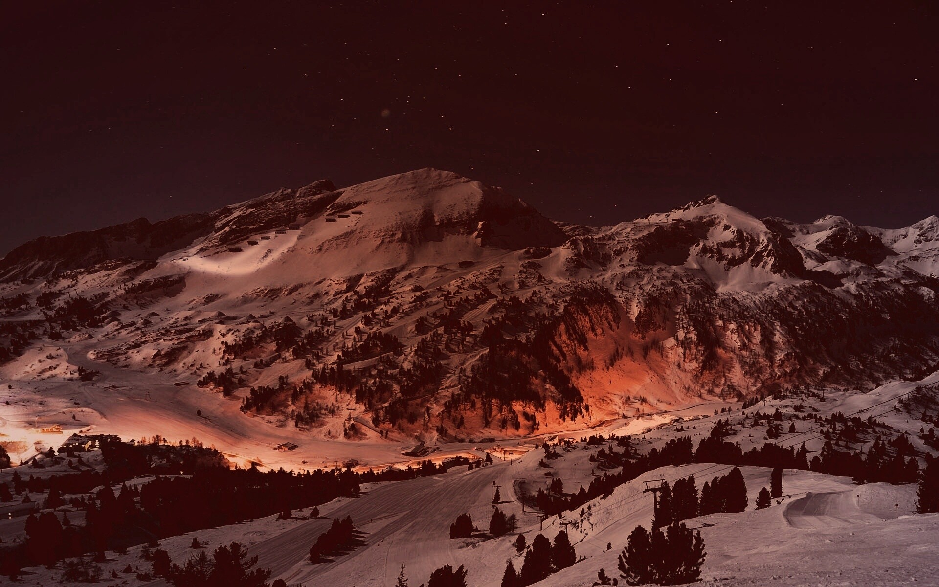 Горнолыжный курорт обои