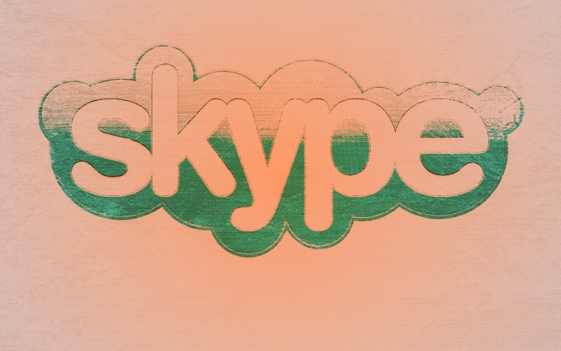Логотип Скайп на доске обои