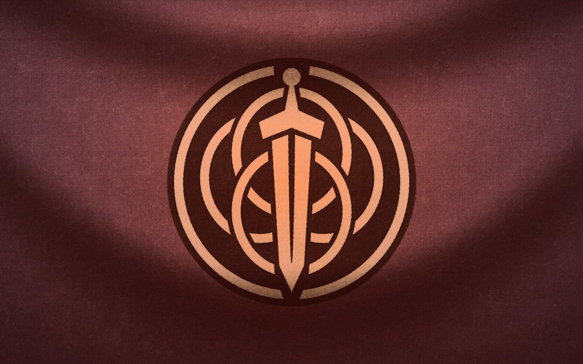 Меч на фоне колец обои