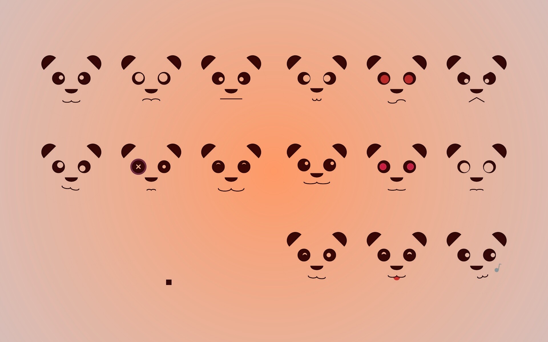 Морды панд обои