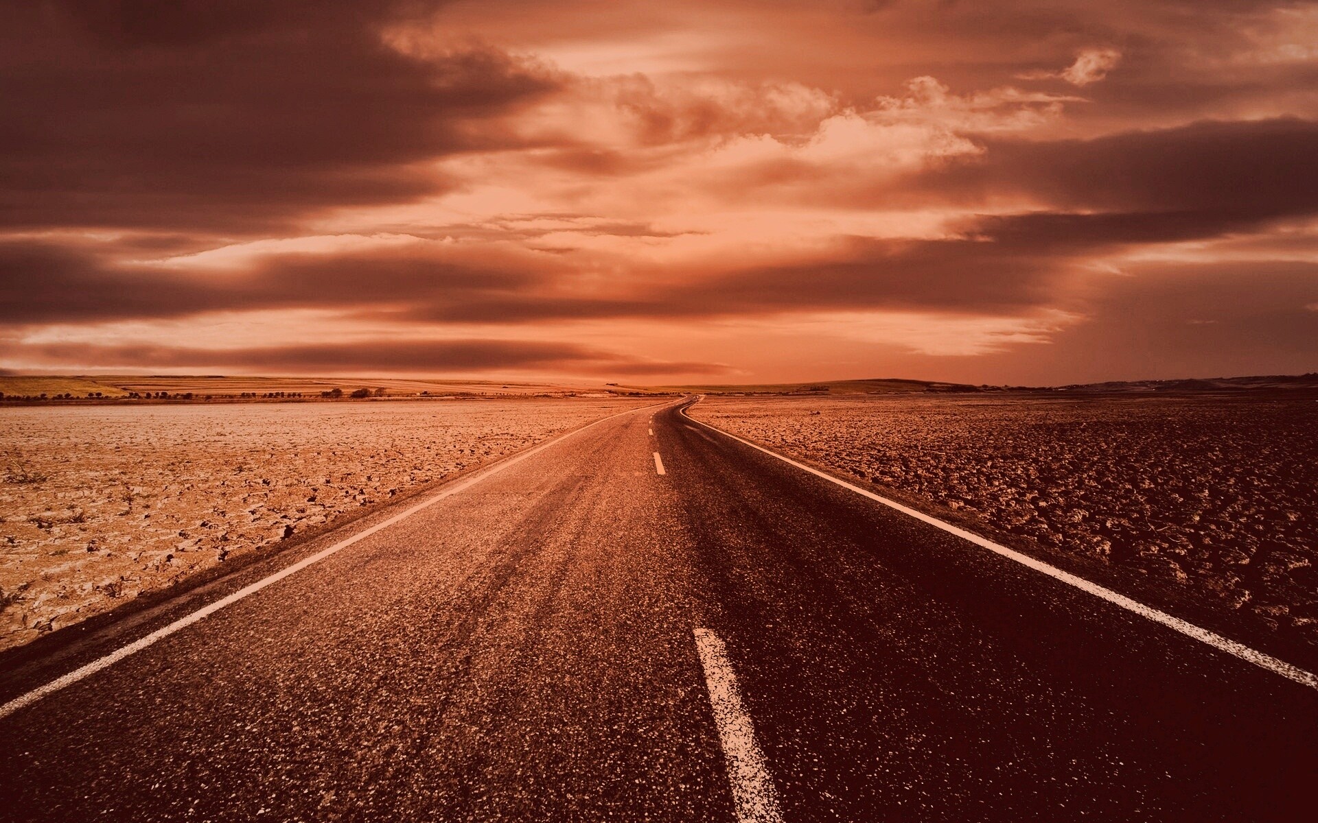 Дорого к горизонту обои