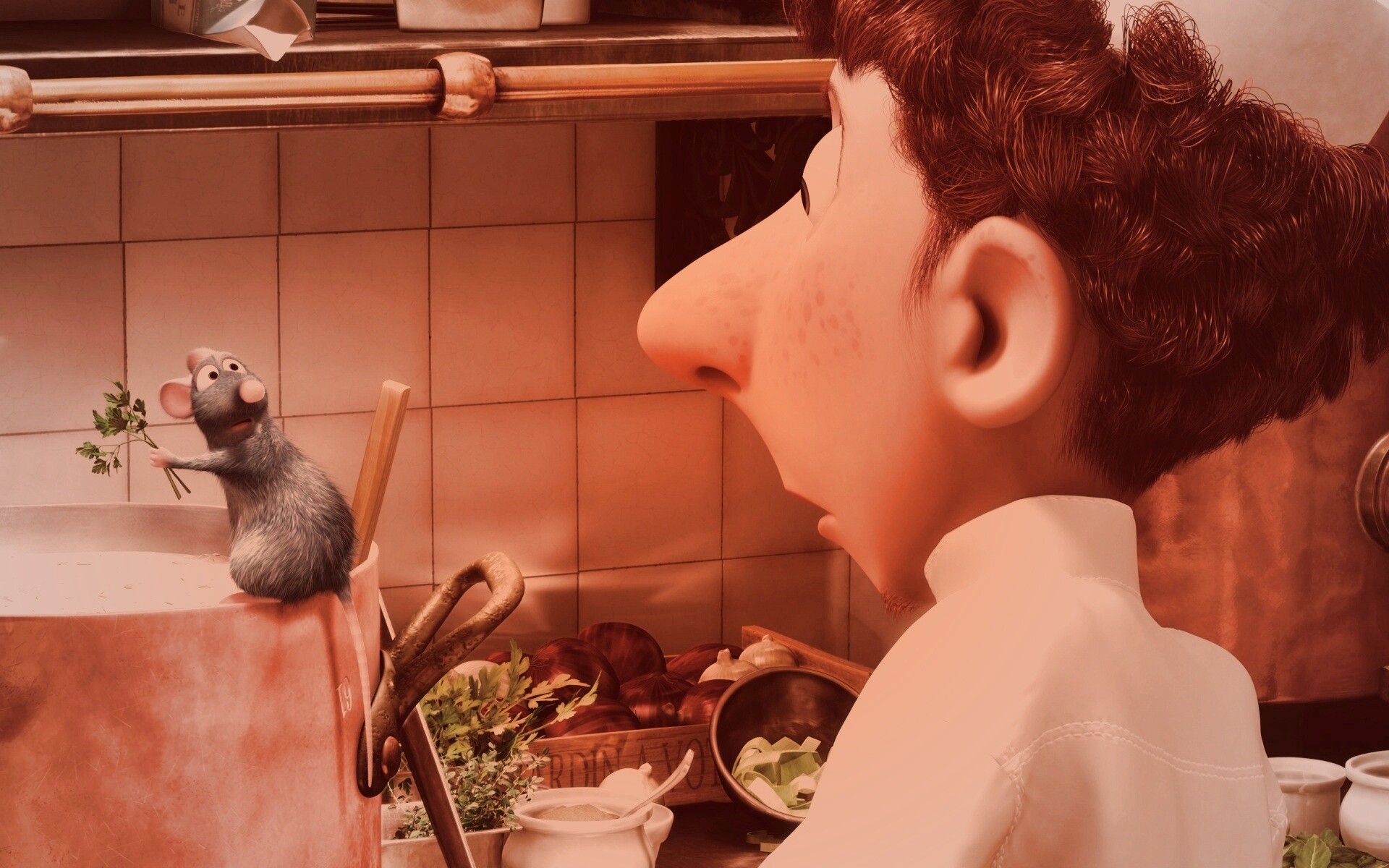 Рататуй варит суп обои