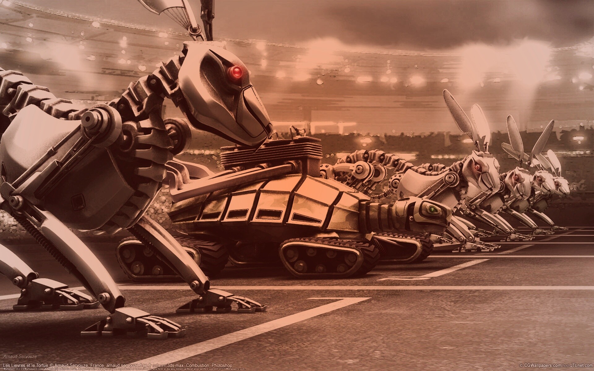 Роботы на старте обои