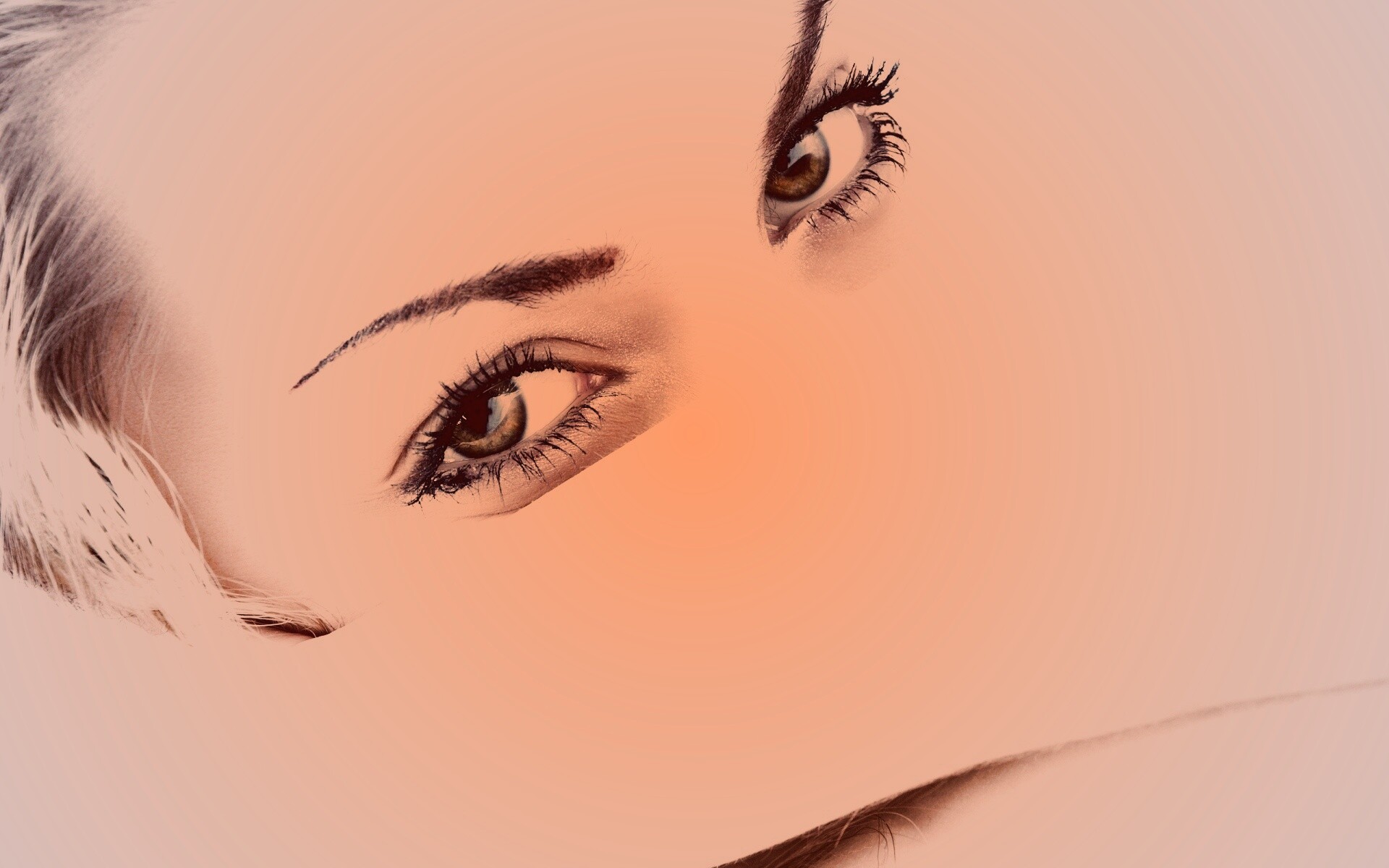 Девушка прикрыла лицо рукой обои