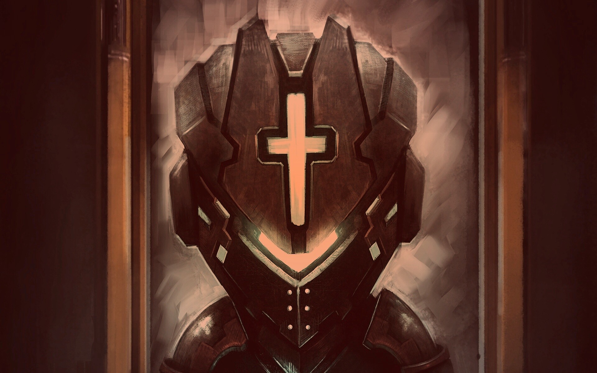 Рыцарь в стиле Dead Space обои