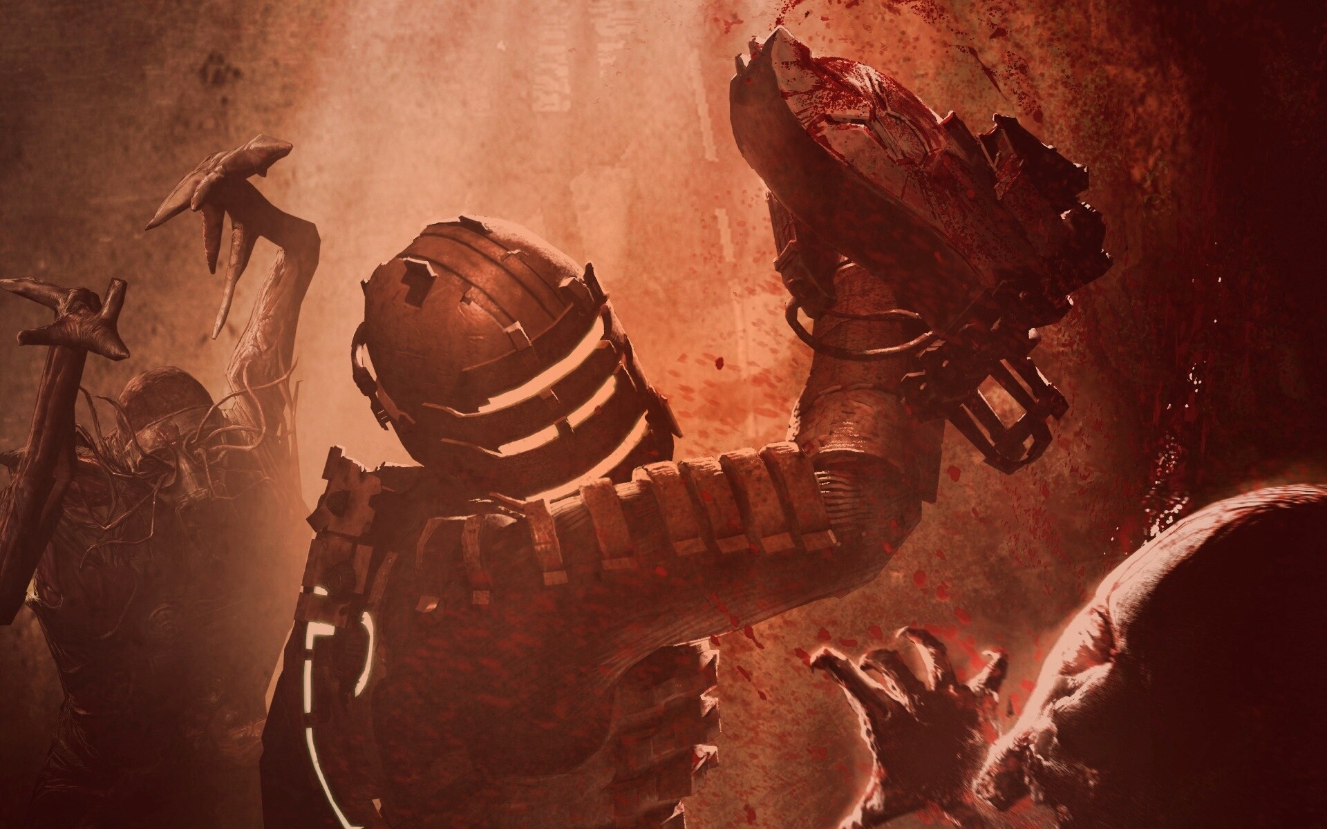 Айзек Кларк выпилил монстра обои