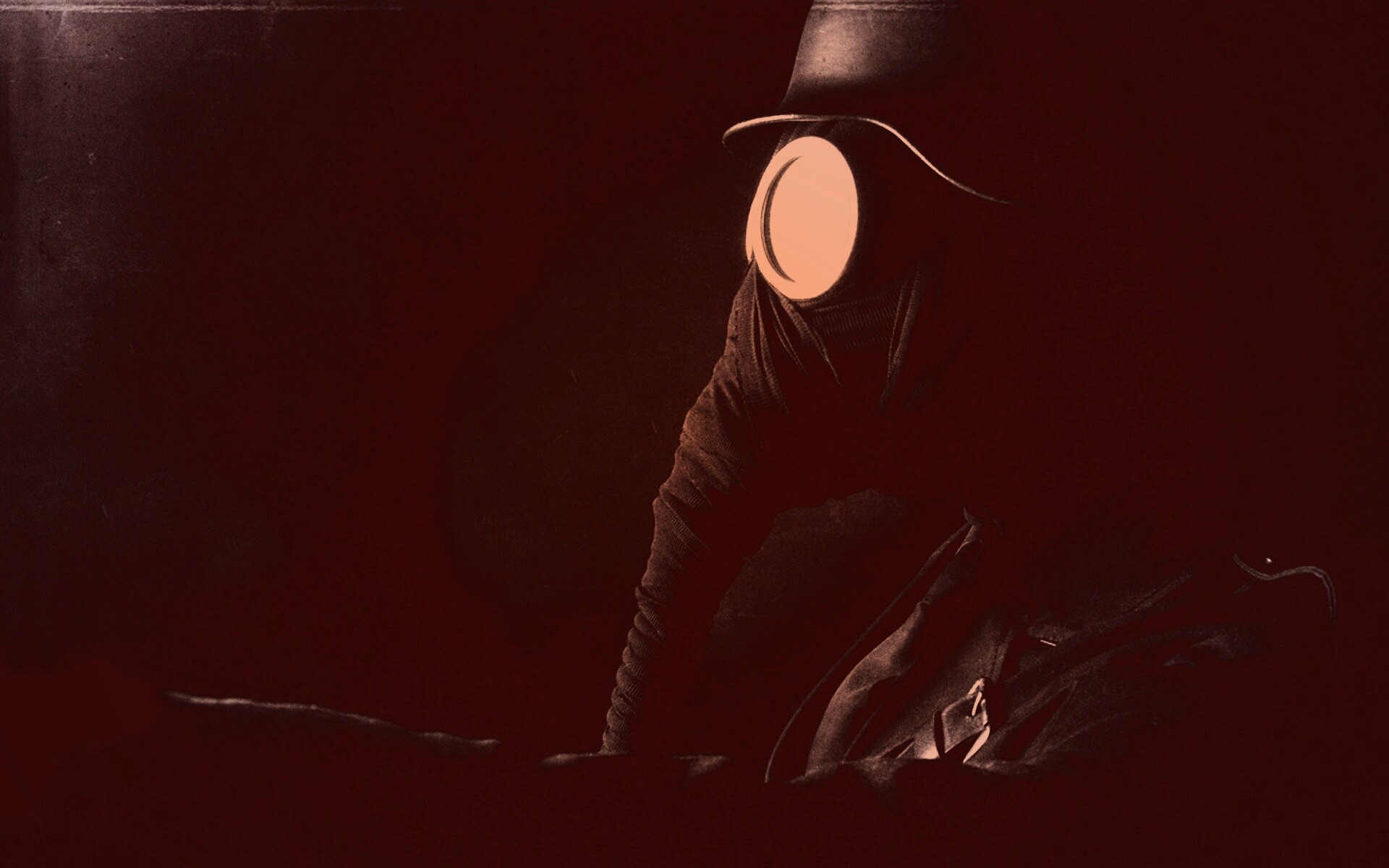 В противогазе обои