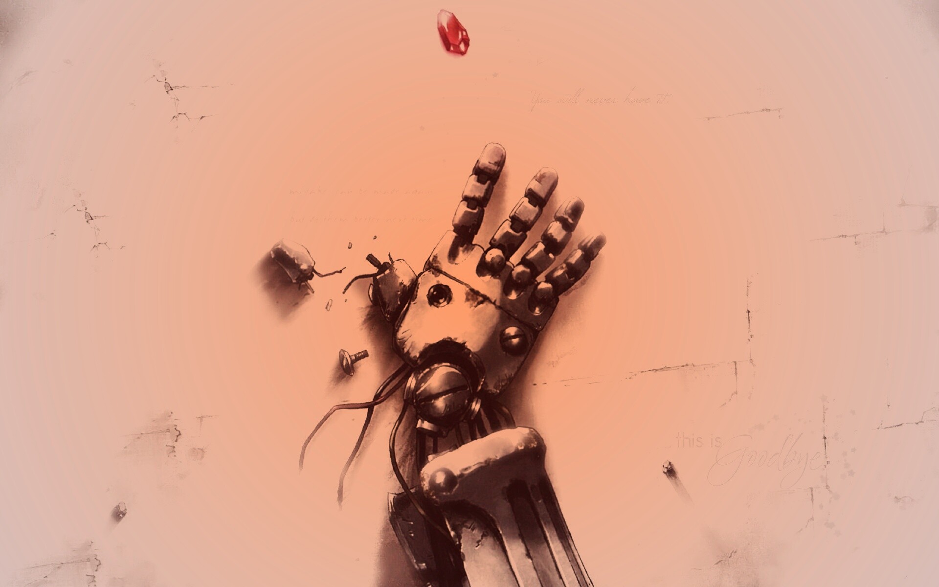 Автопротез из анимэ Стальной Алхимик обои