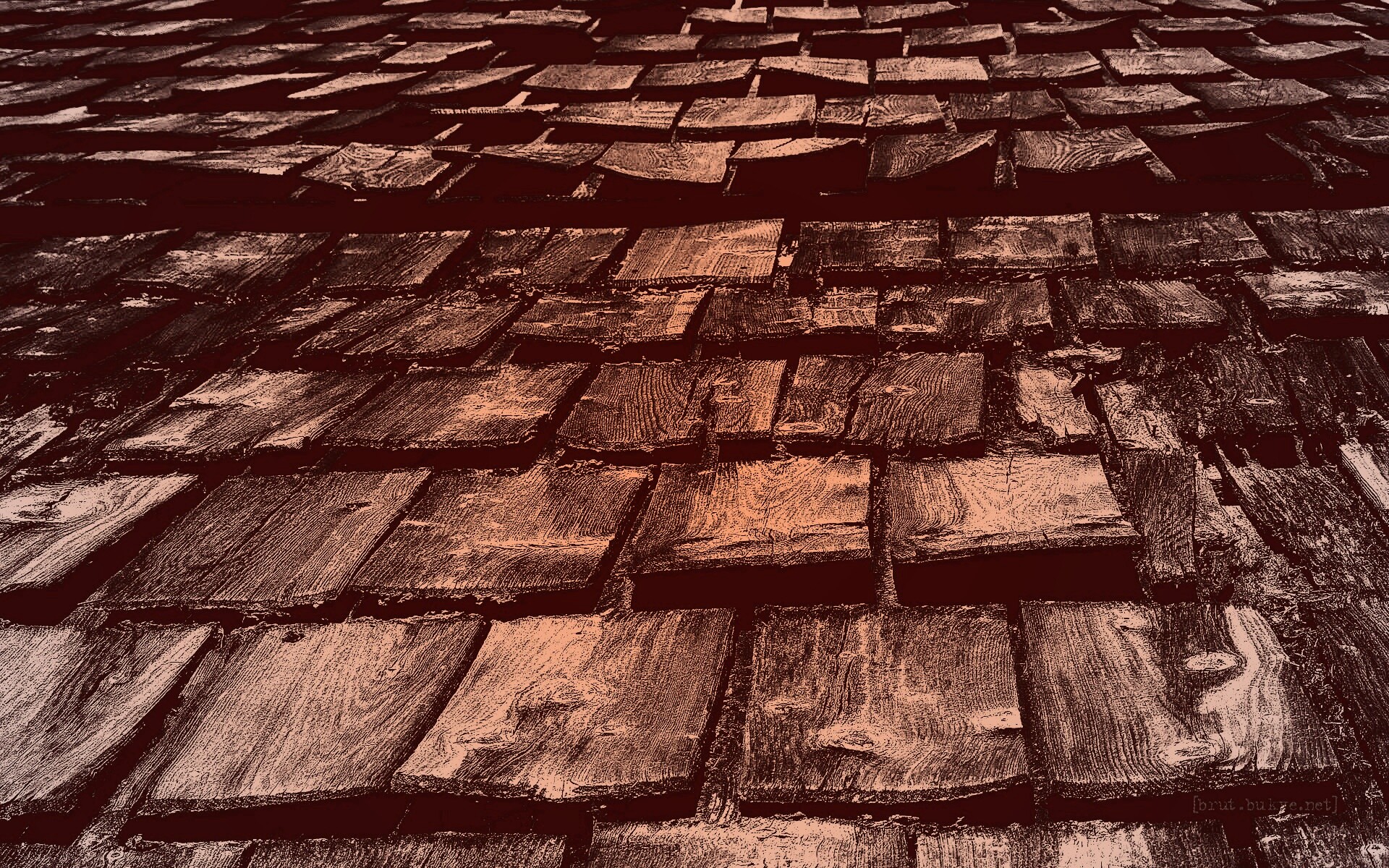 Деревянная крыша обои