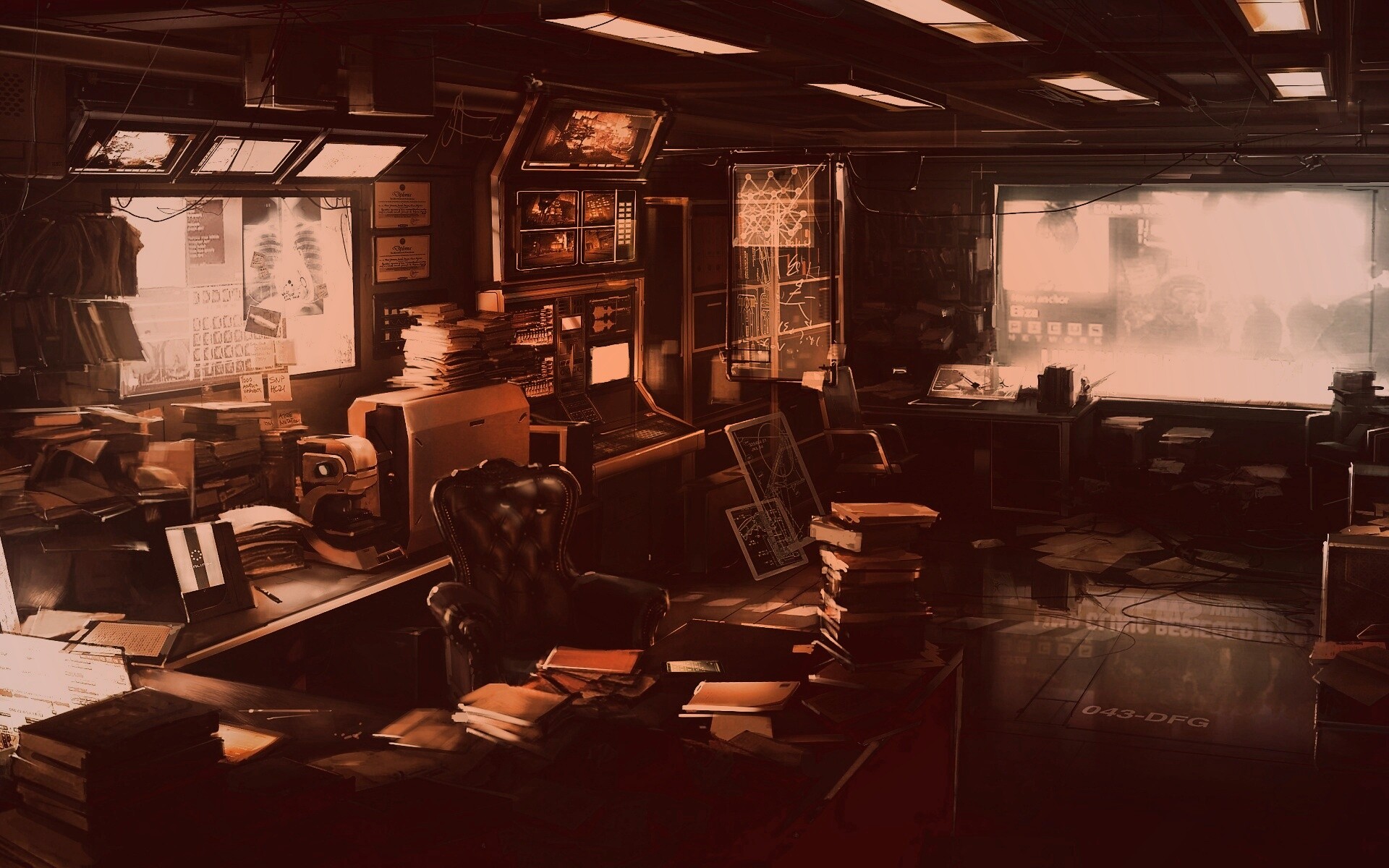 Кабинет обои