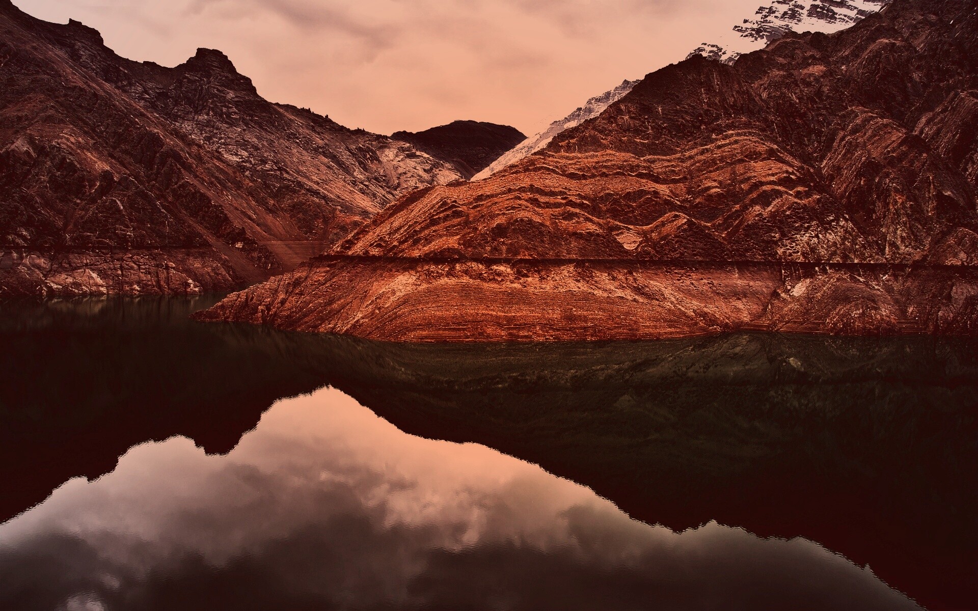 Горное озеро обои