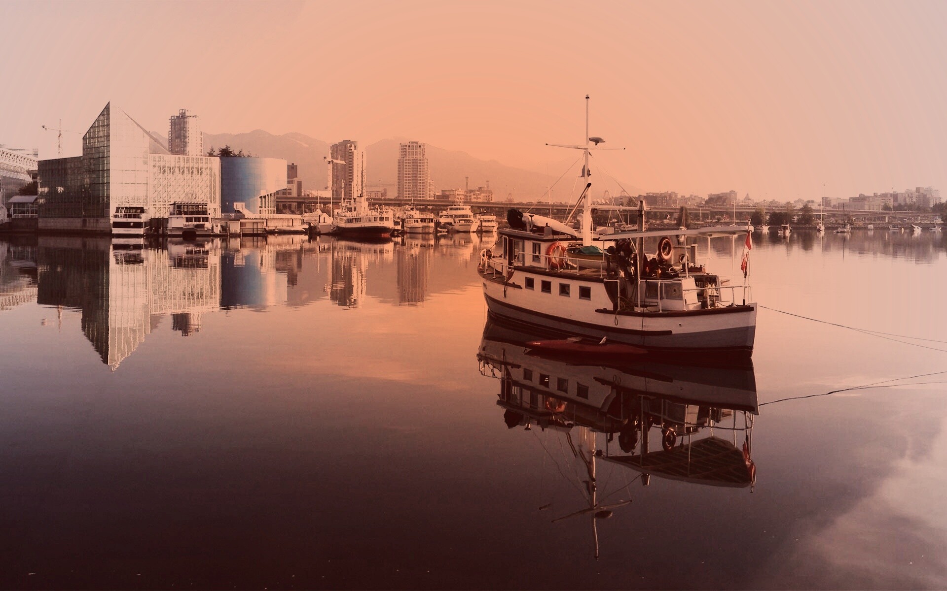 Городская панорама обои