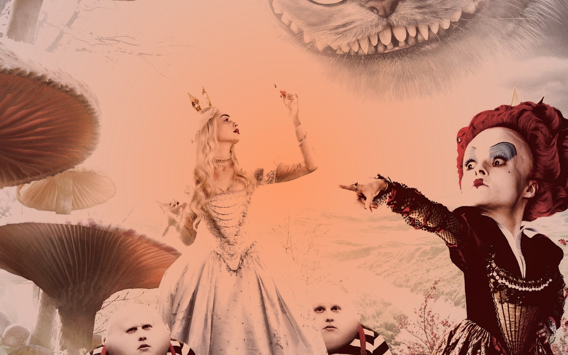 Персонажи из "Алиса в стране Чудес" обои