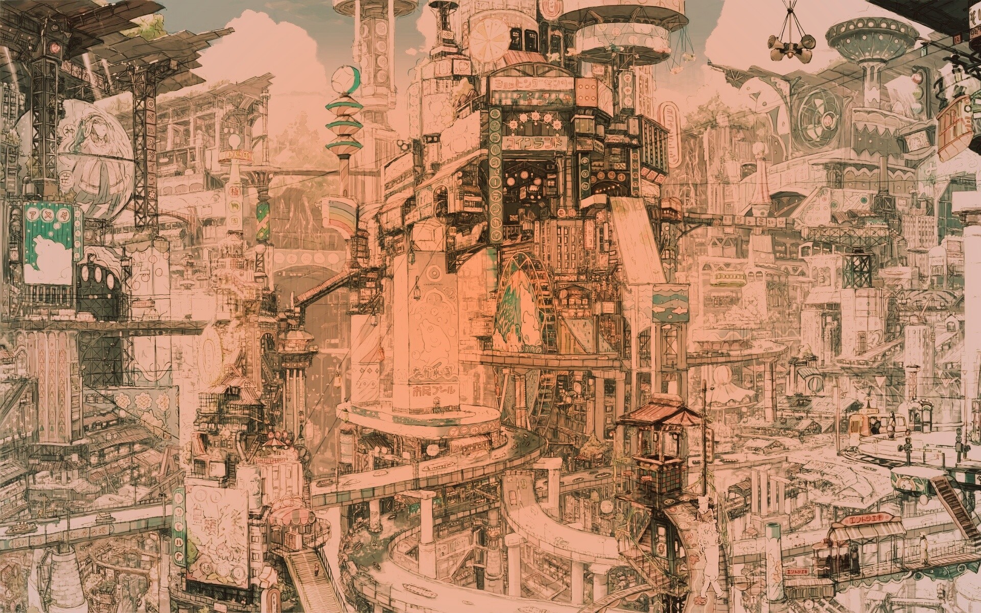 Город будущего обои