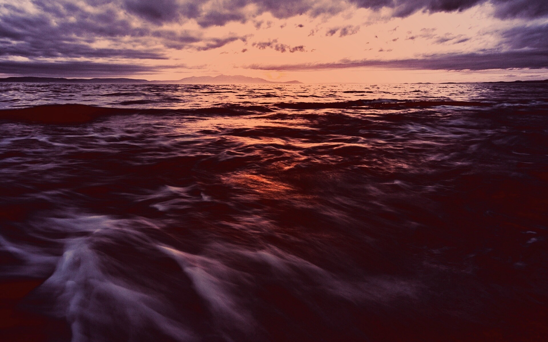 Красивый горизонт на море обои