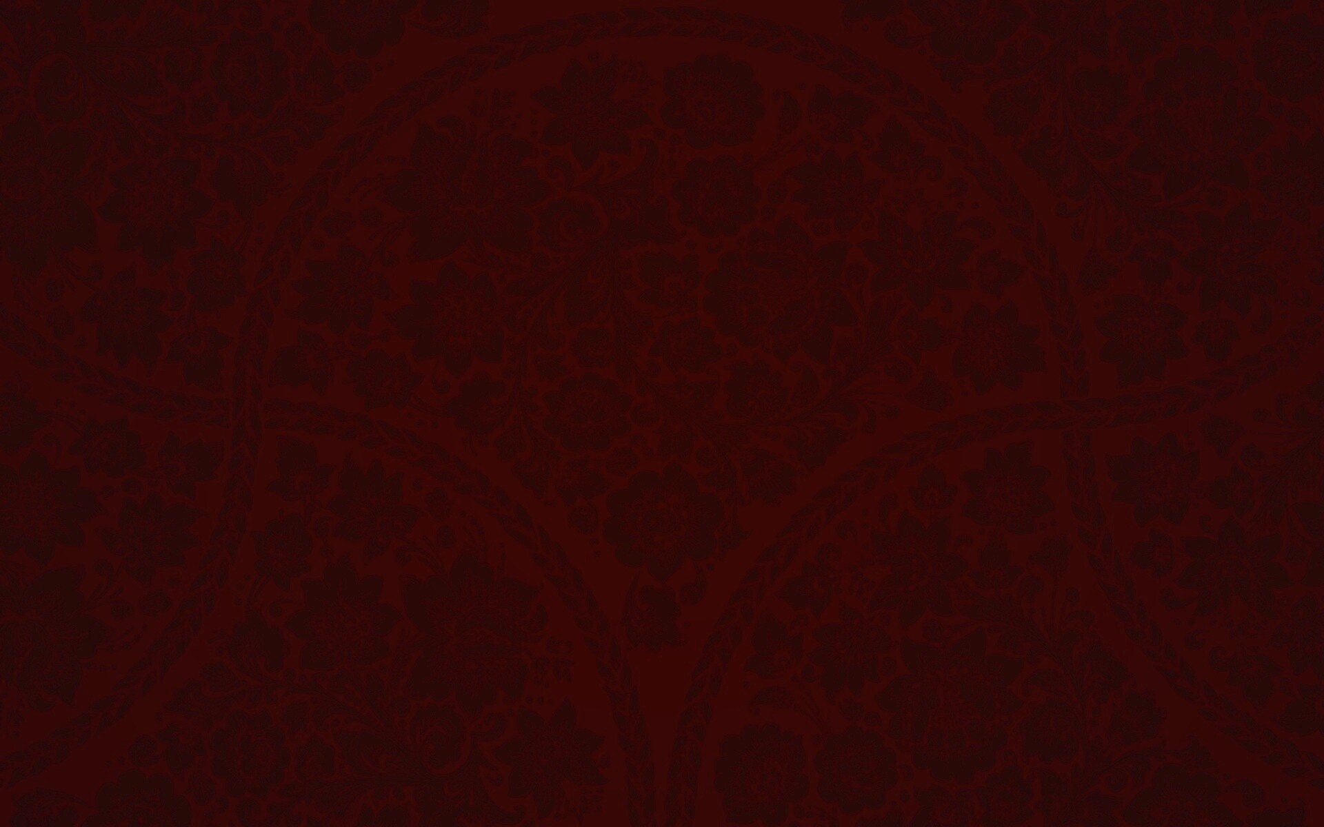 Черный цветастый узор под хохлому обои