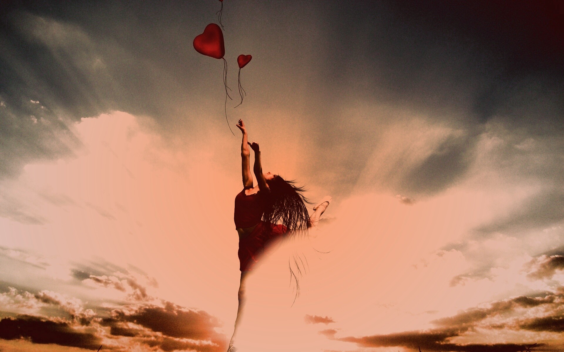 Отпускаяю сердце в небеса обои