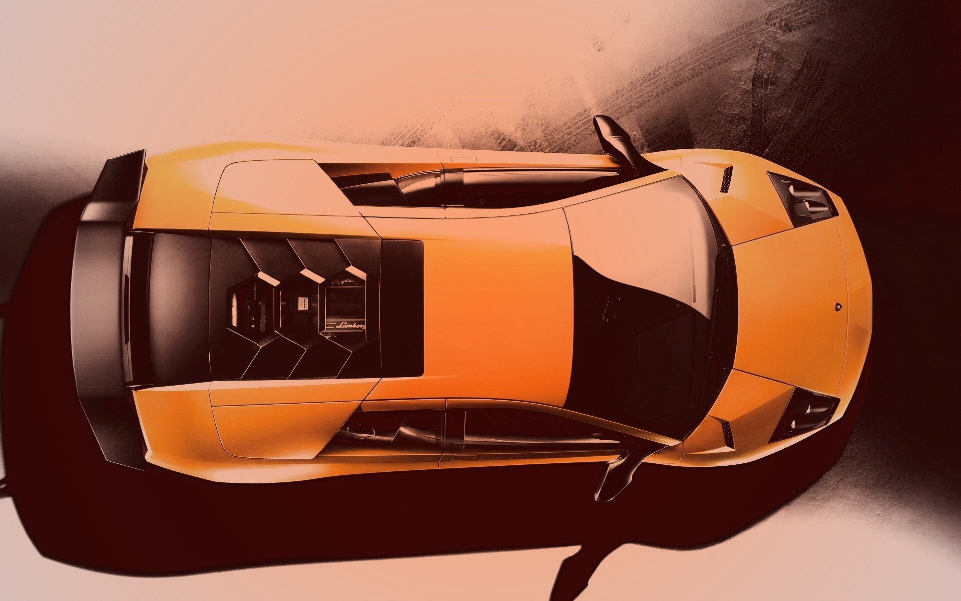 Ламборджини вид сверху обои