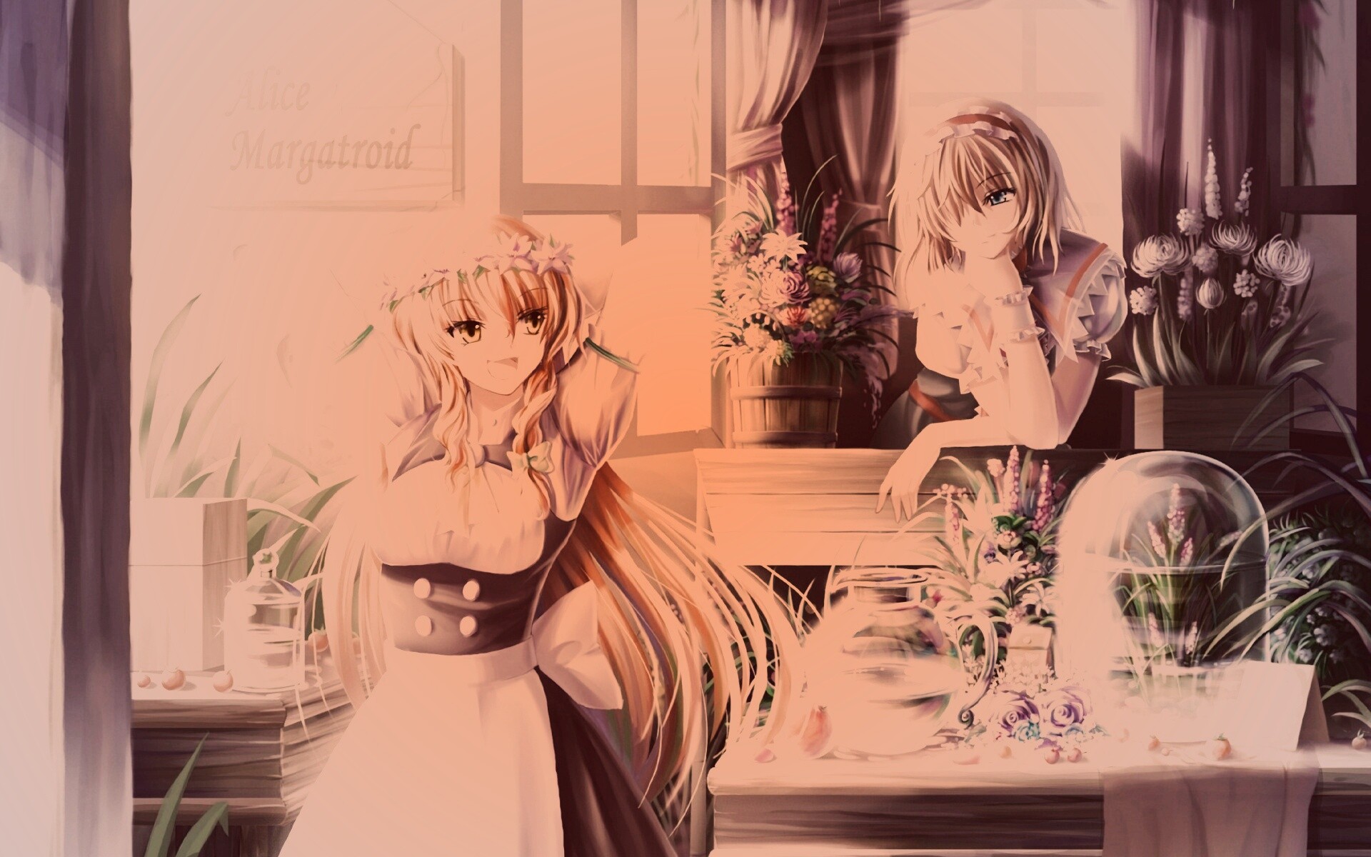 Анимешное утро обои