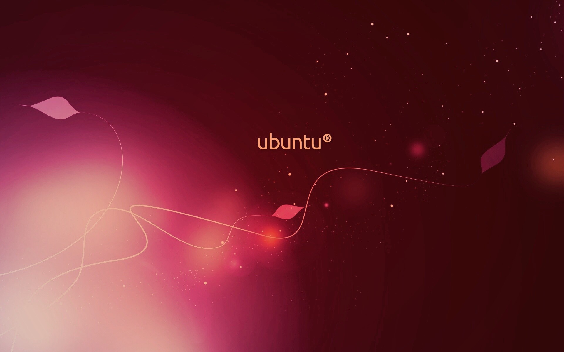 Сиреневые обои Ubuntu обои