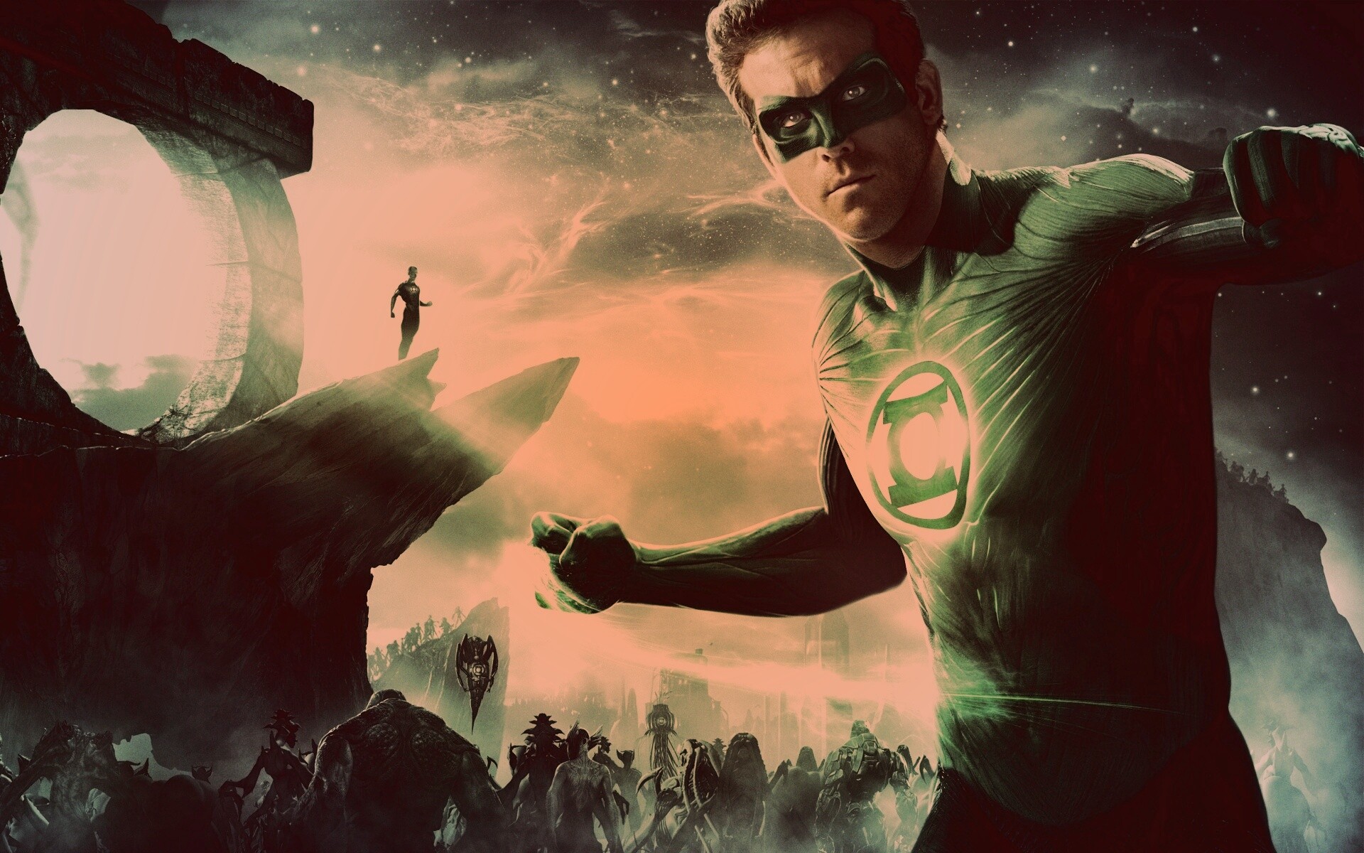 Зелёный фонарь обои