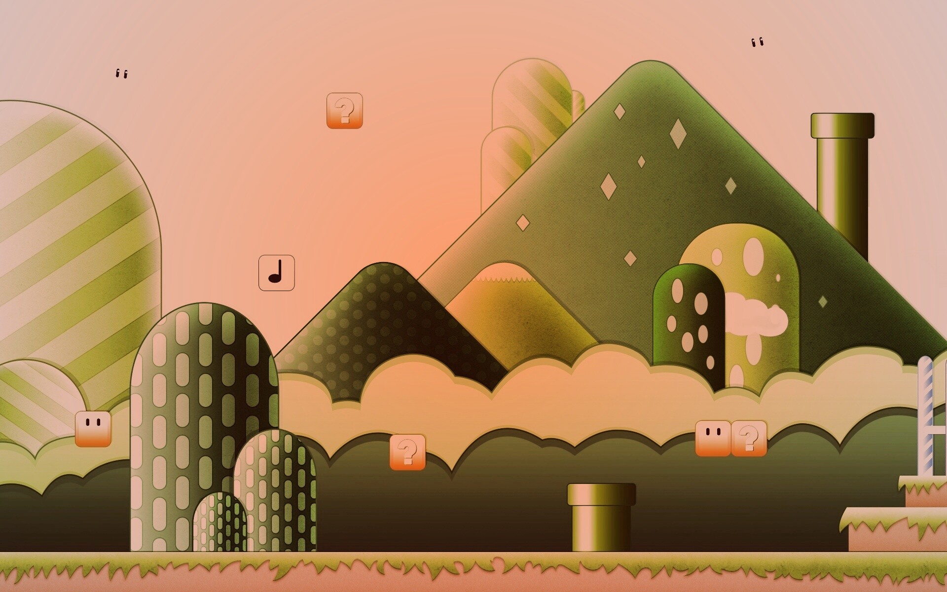 Мир Супермарио обои