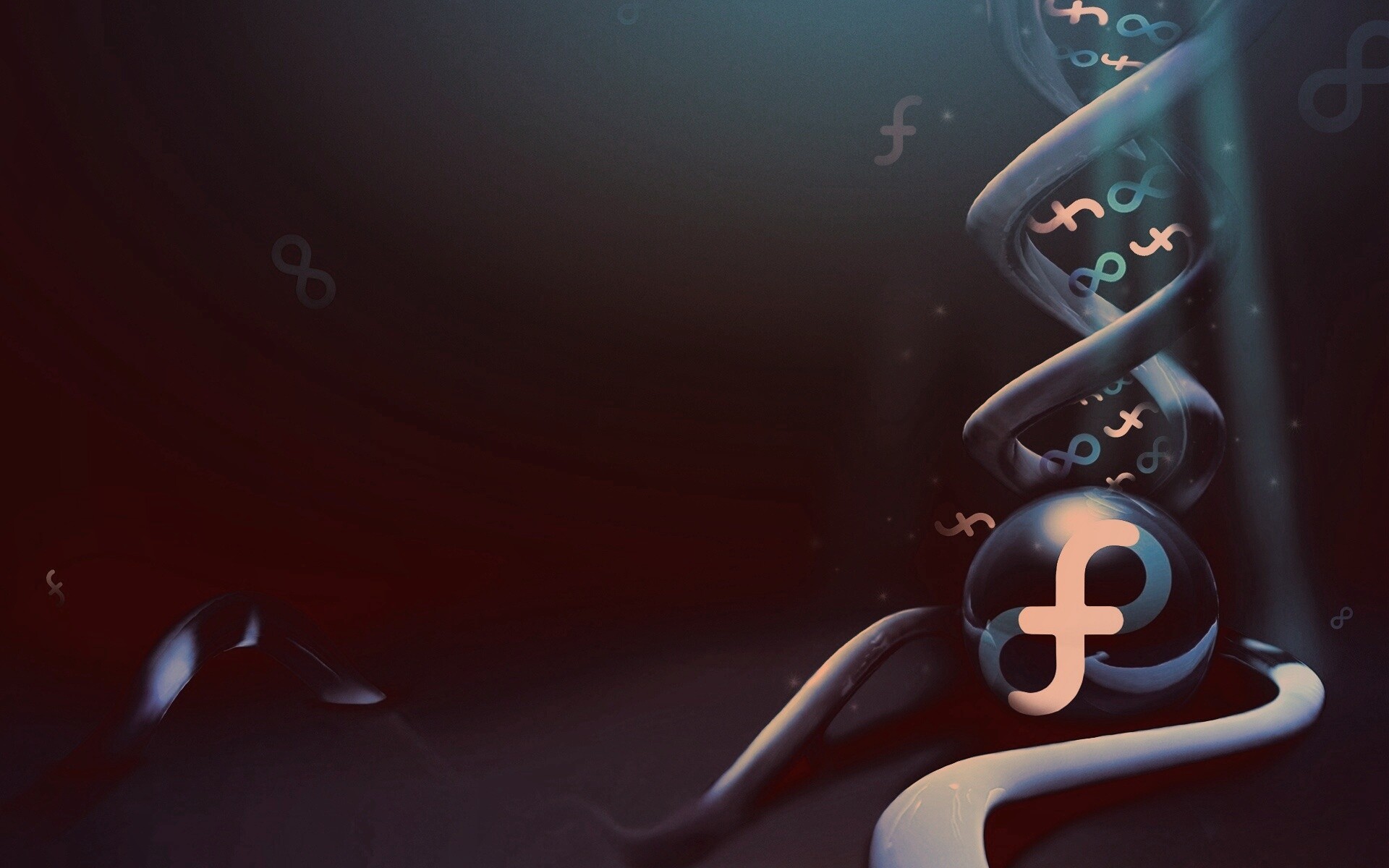 OS Fedora обои