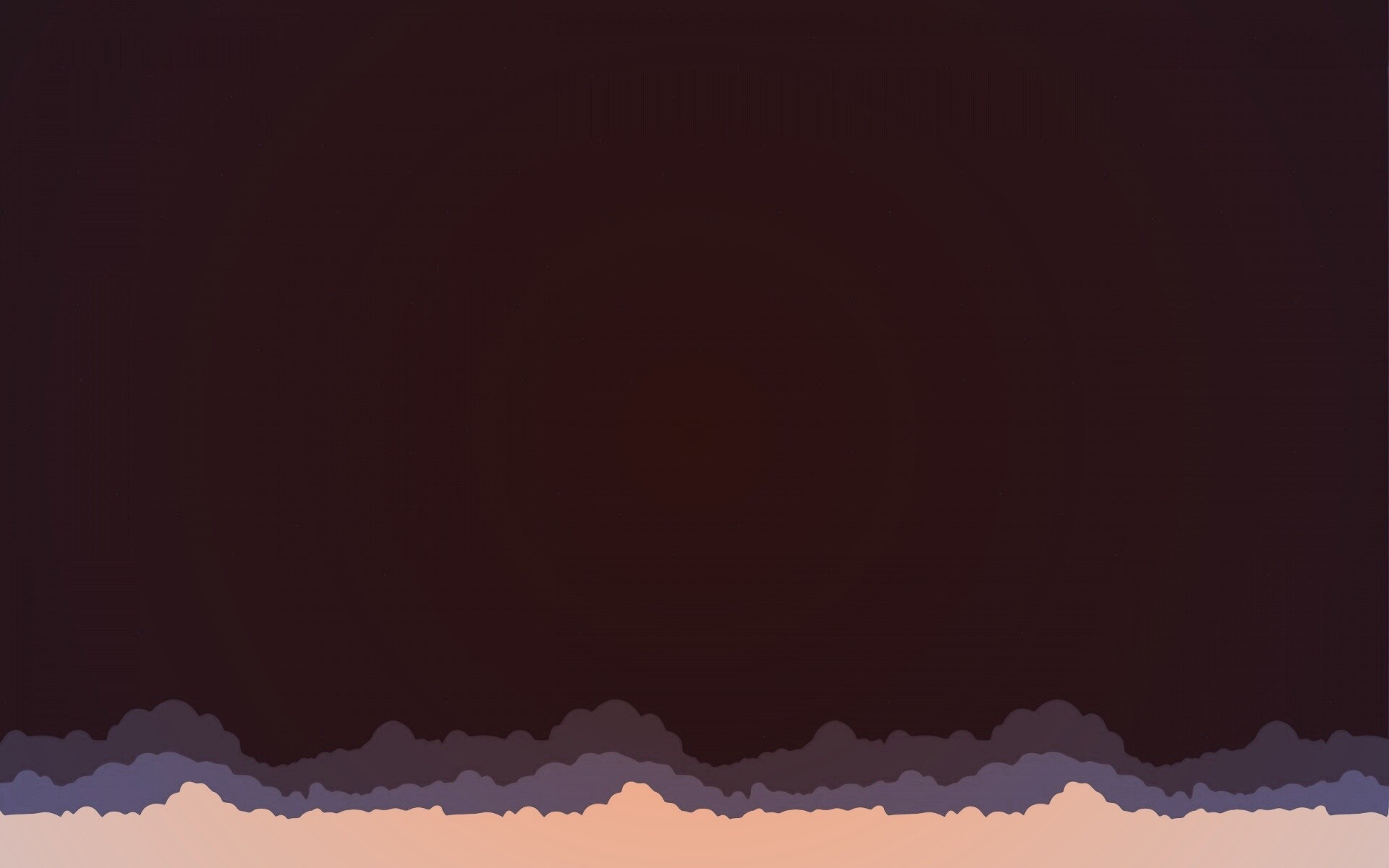 Над облаками в векторном стиле обои