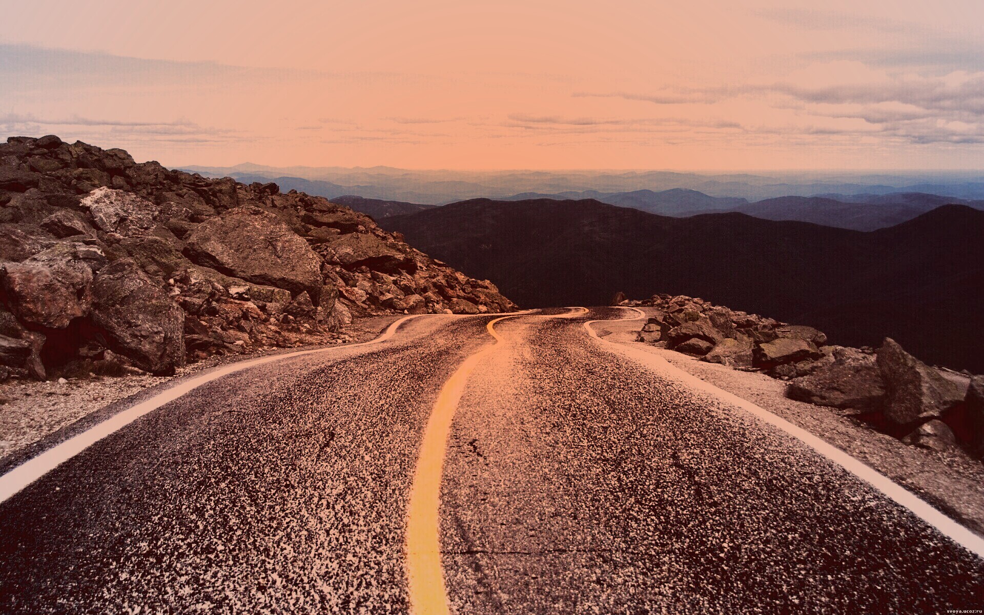 Горная дорога обои