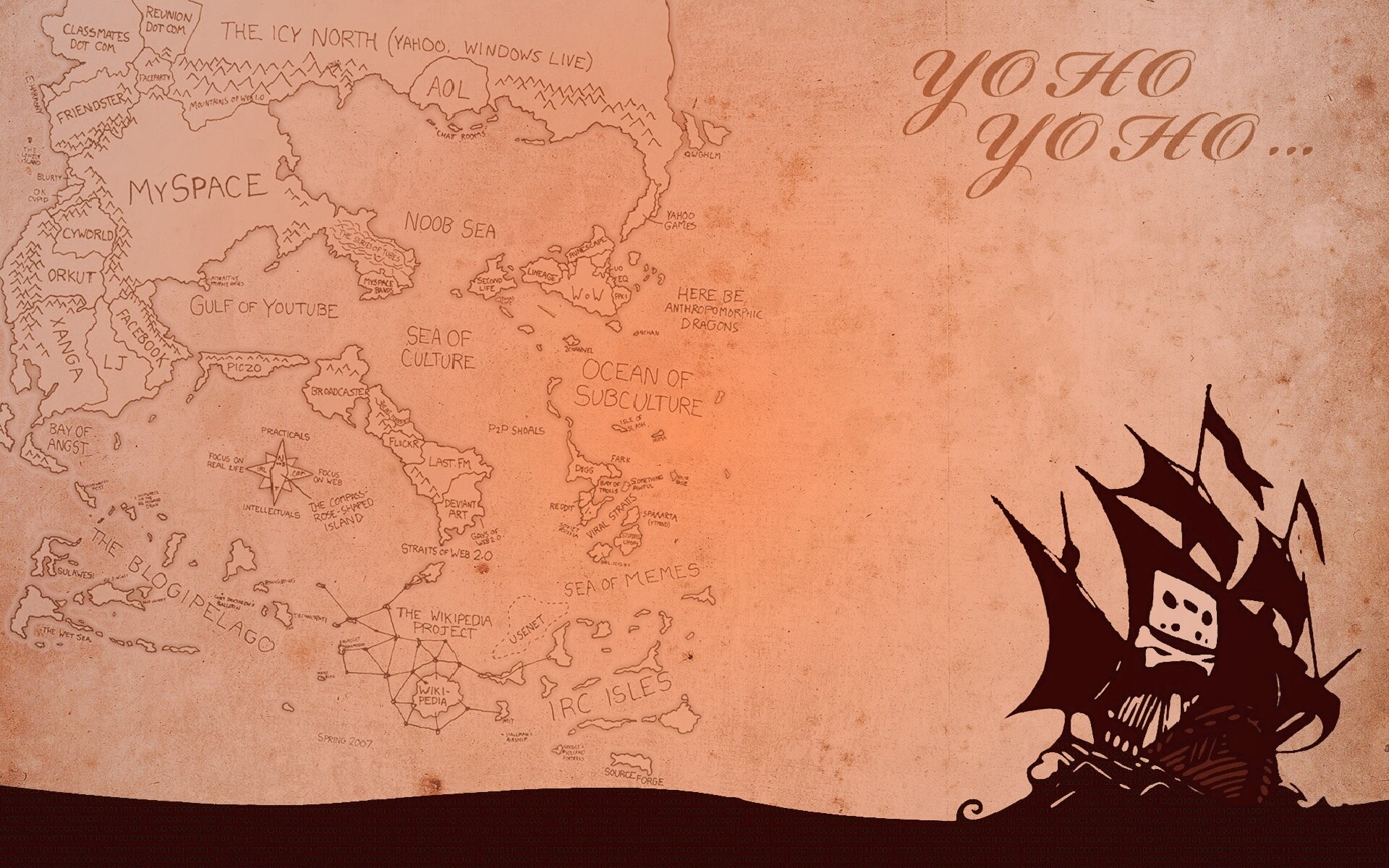 Карта интернета обои