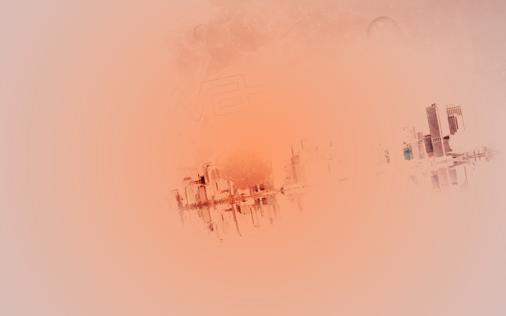 Абстрактный город обои