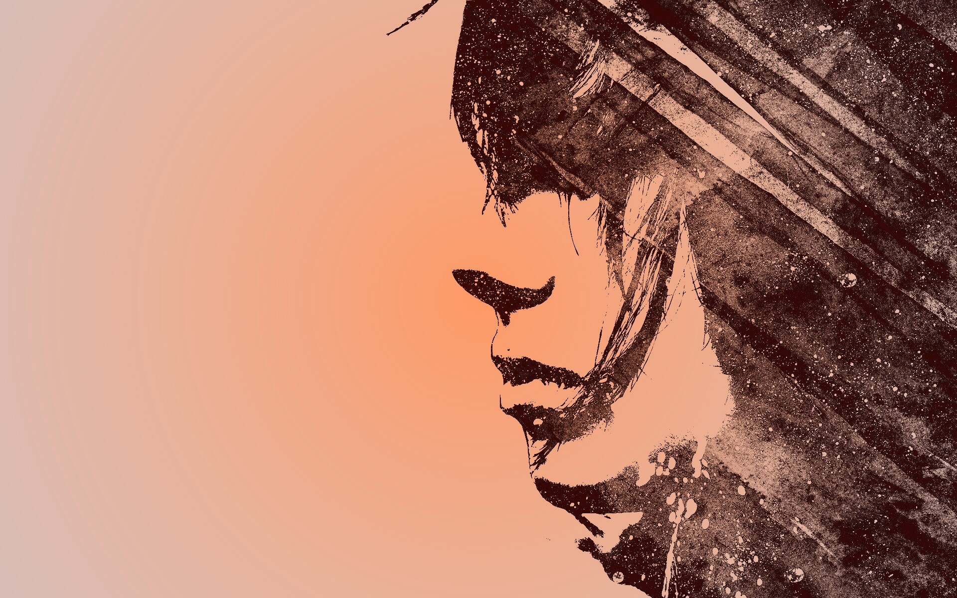 Стильные черно-белые обои обои