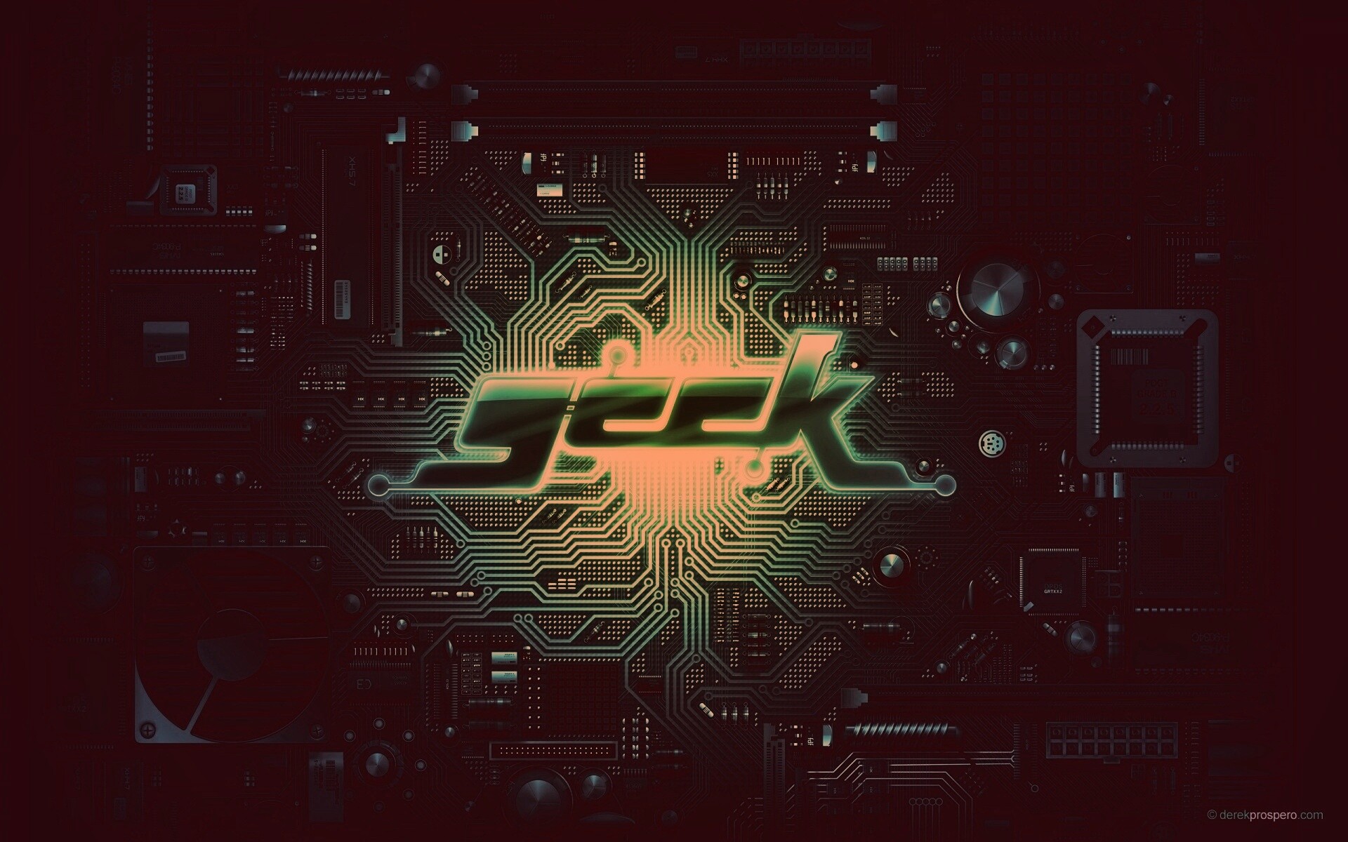 Печатная плата Geek обои