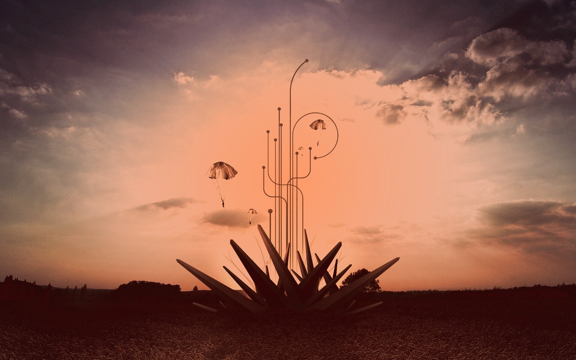 Абстрактный взрыв в настоящем мире обои