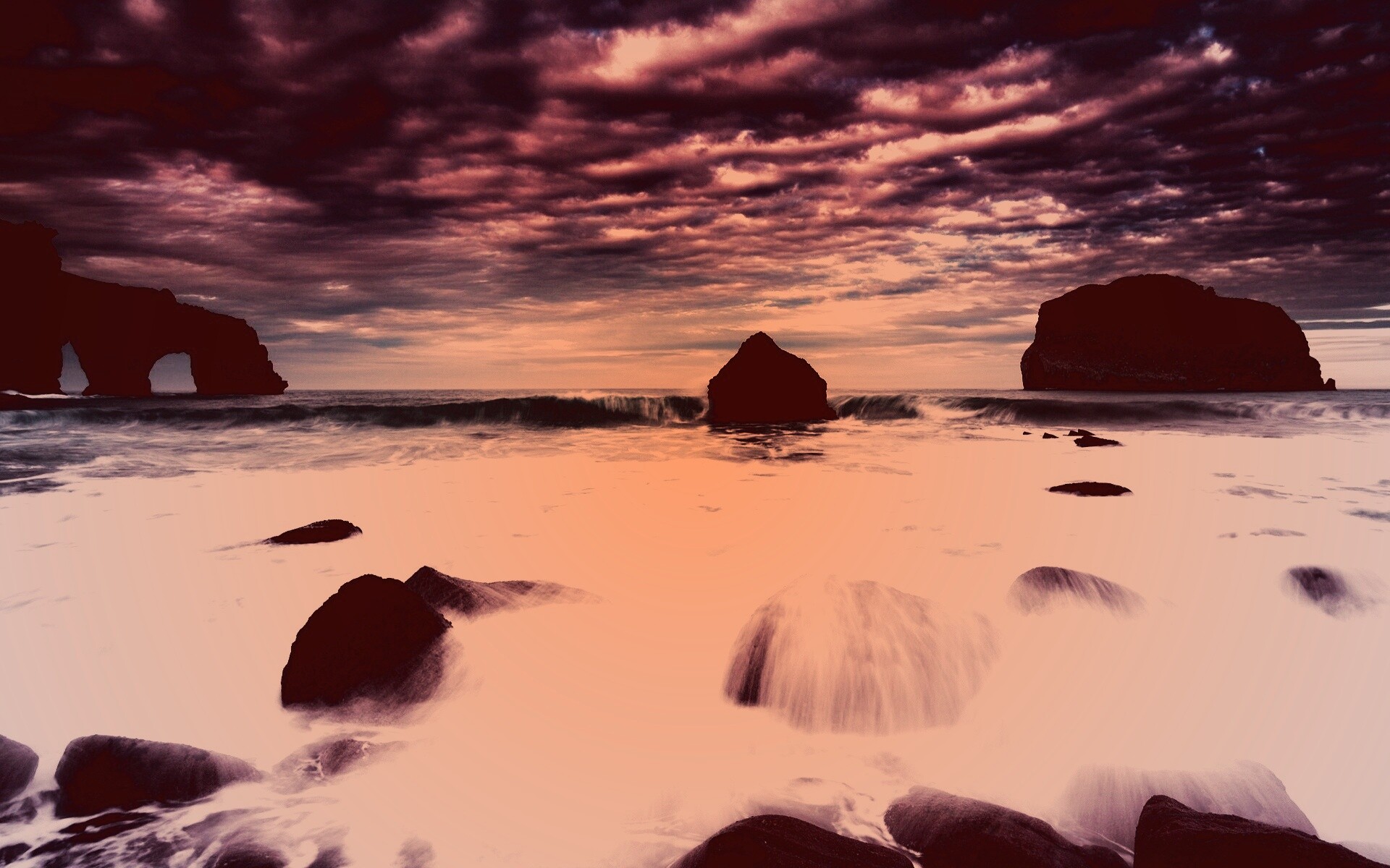 Волнующееся море обои