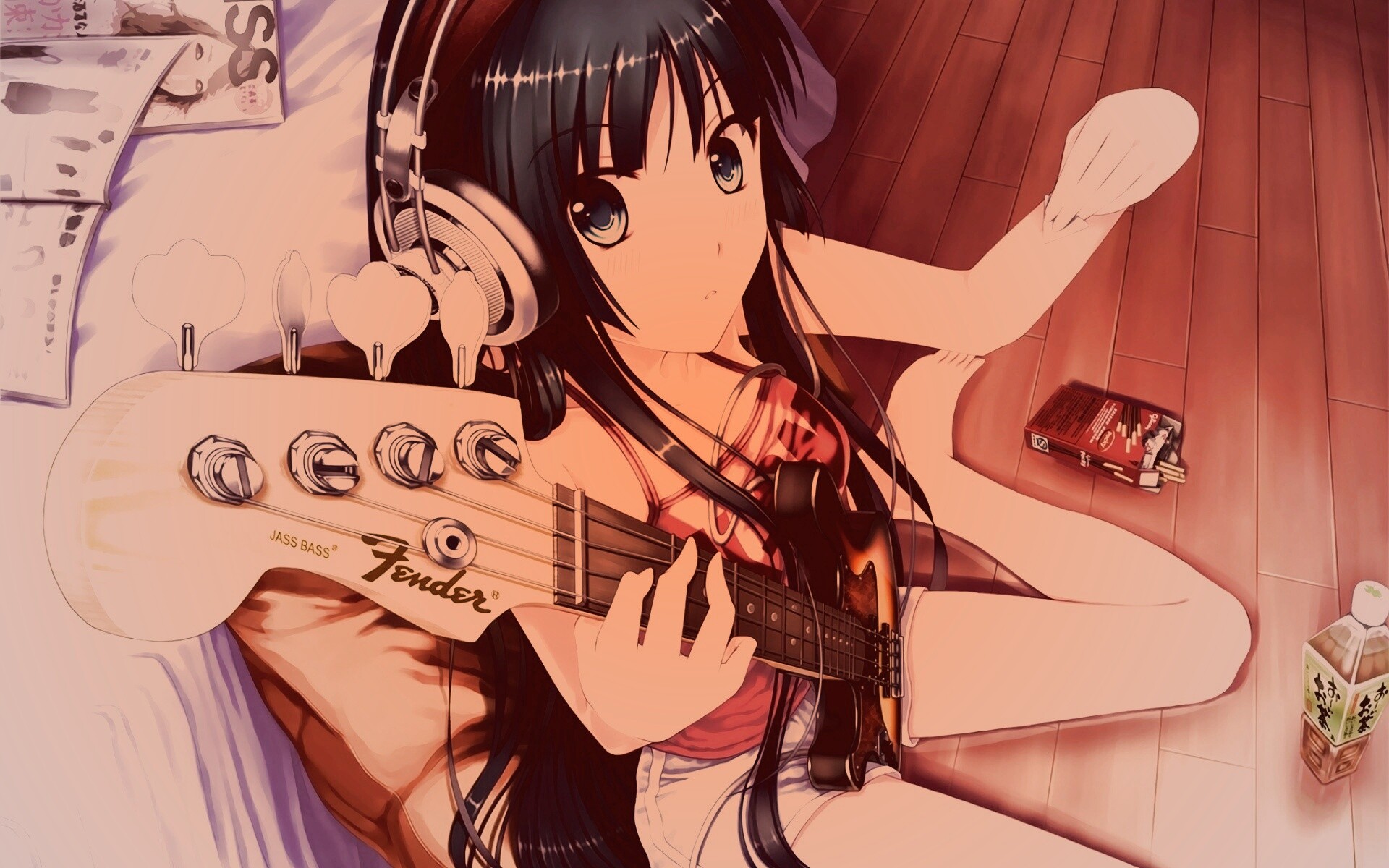 Лоли с гитарой обои