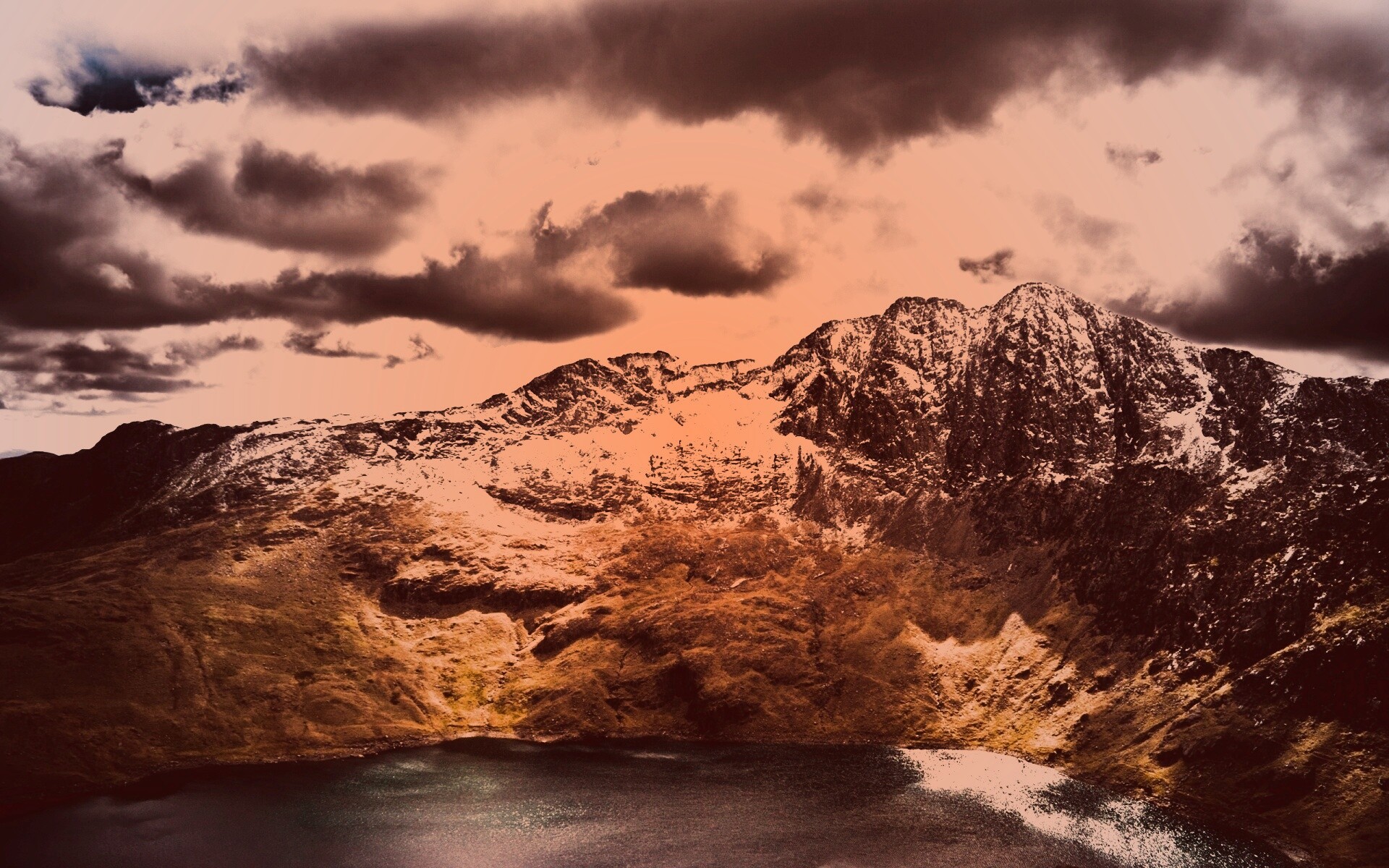 Вид на горы обои