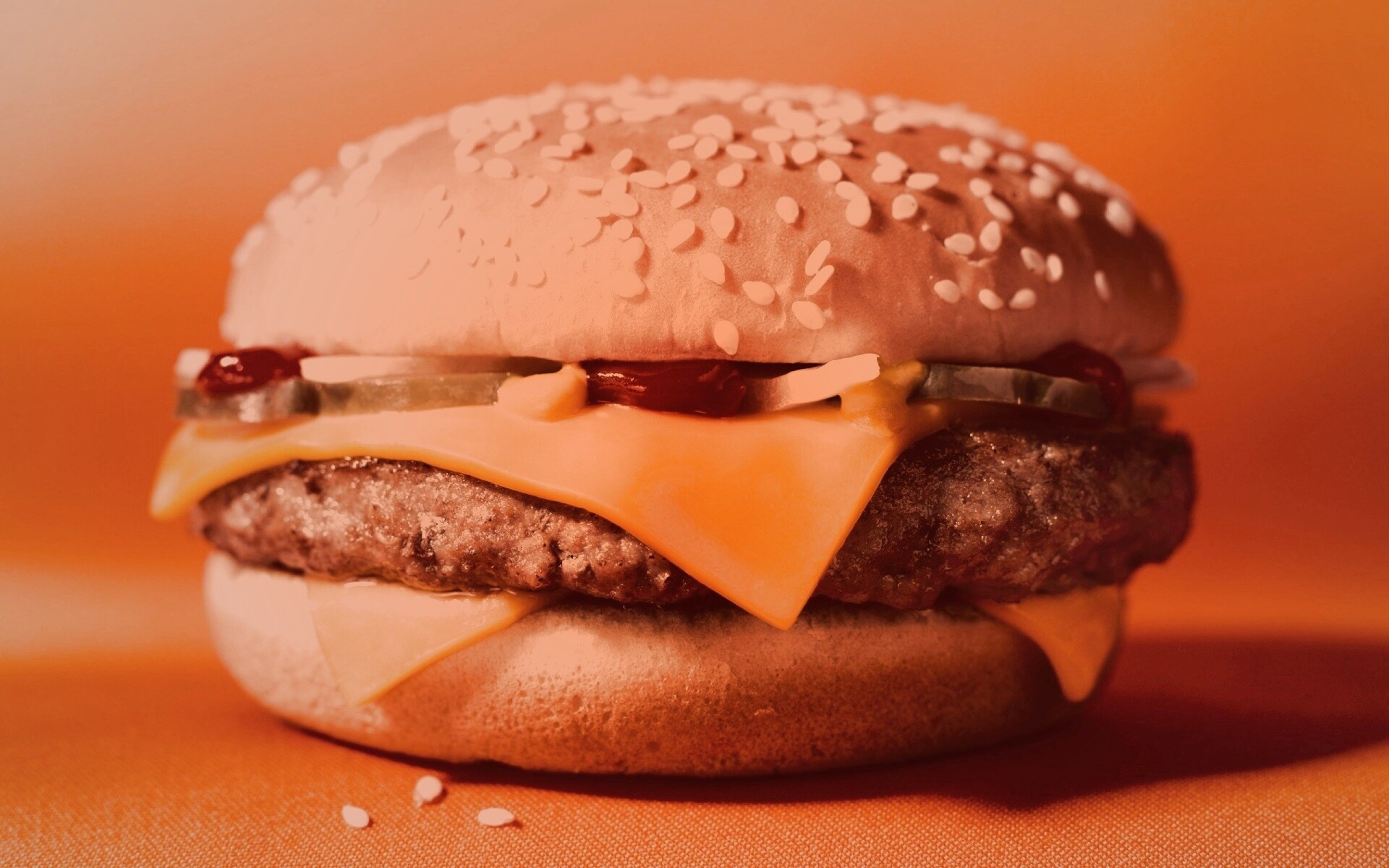 Сочный чизбургер обои