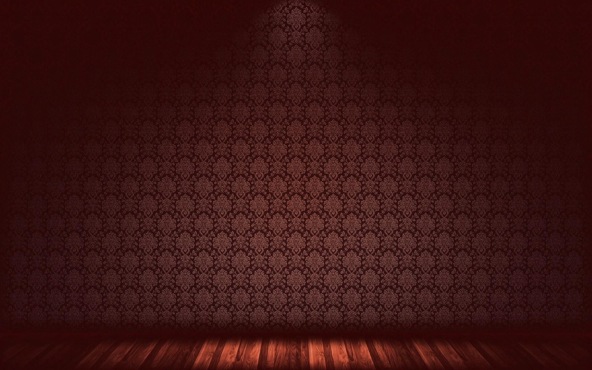 Комната с узорными обоями обои