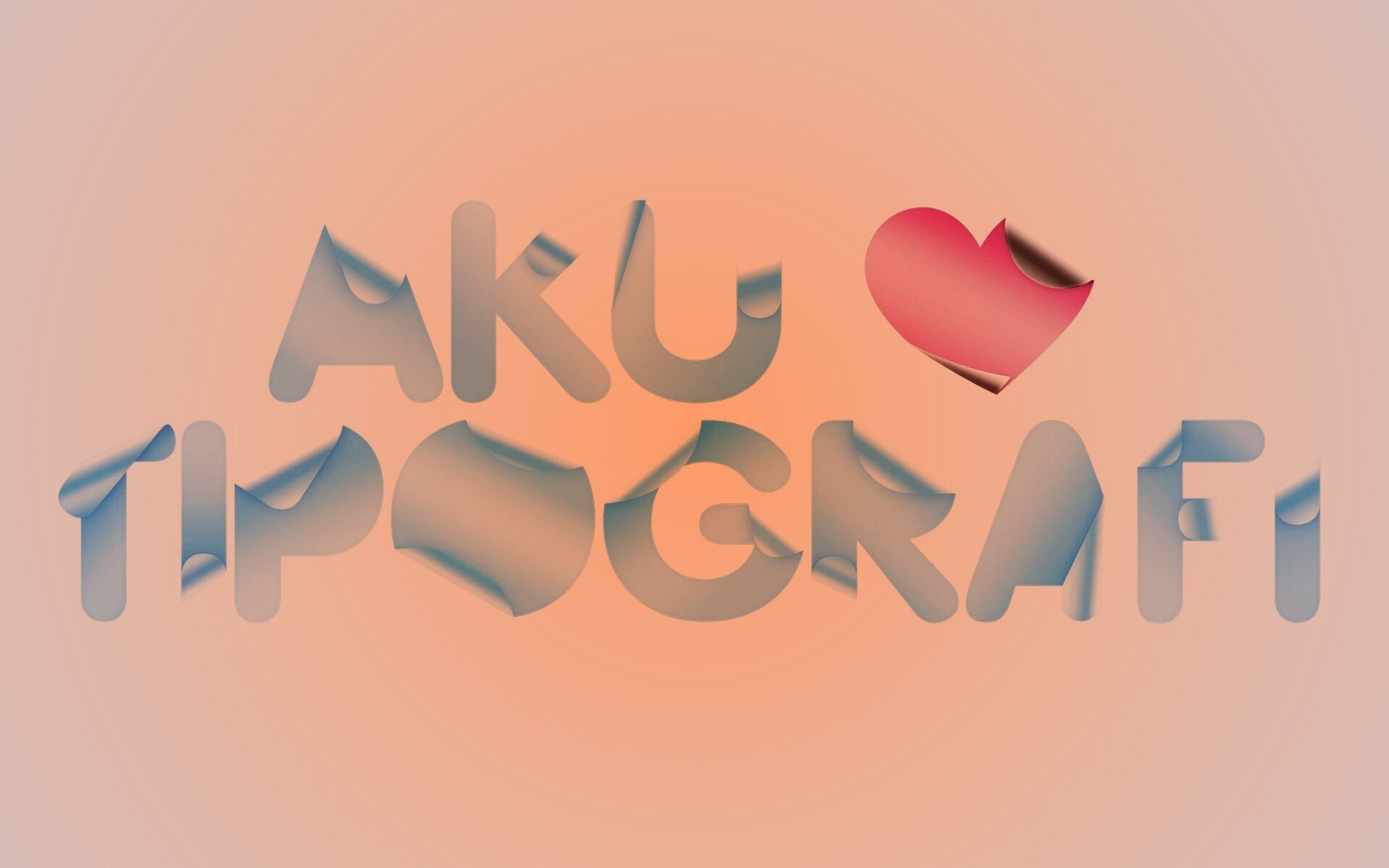 Любовь к типографика обои