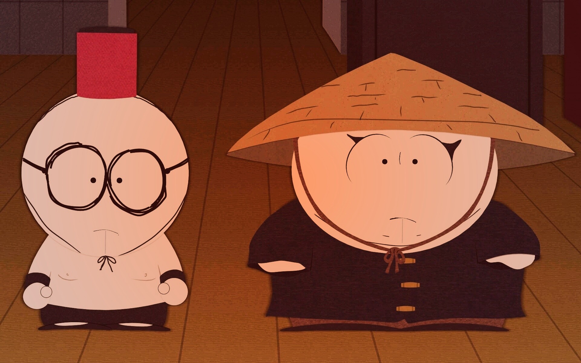Баттерс Стотч и Эрик Картман в Китайской проблеме обои