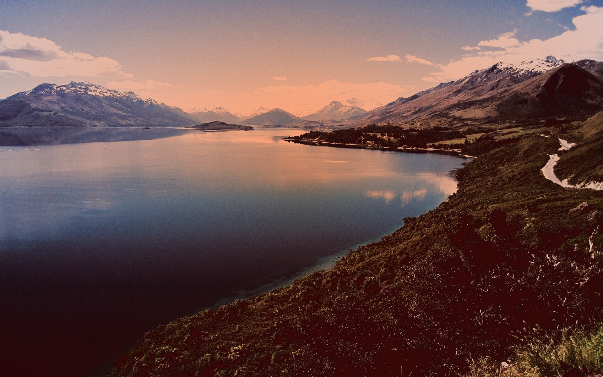 Горное озеро обои