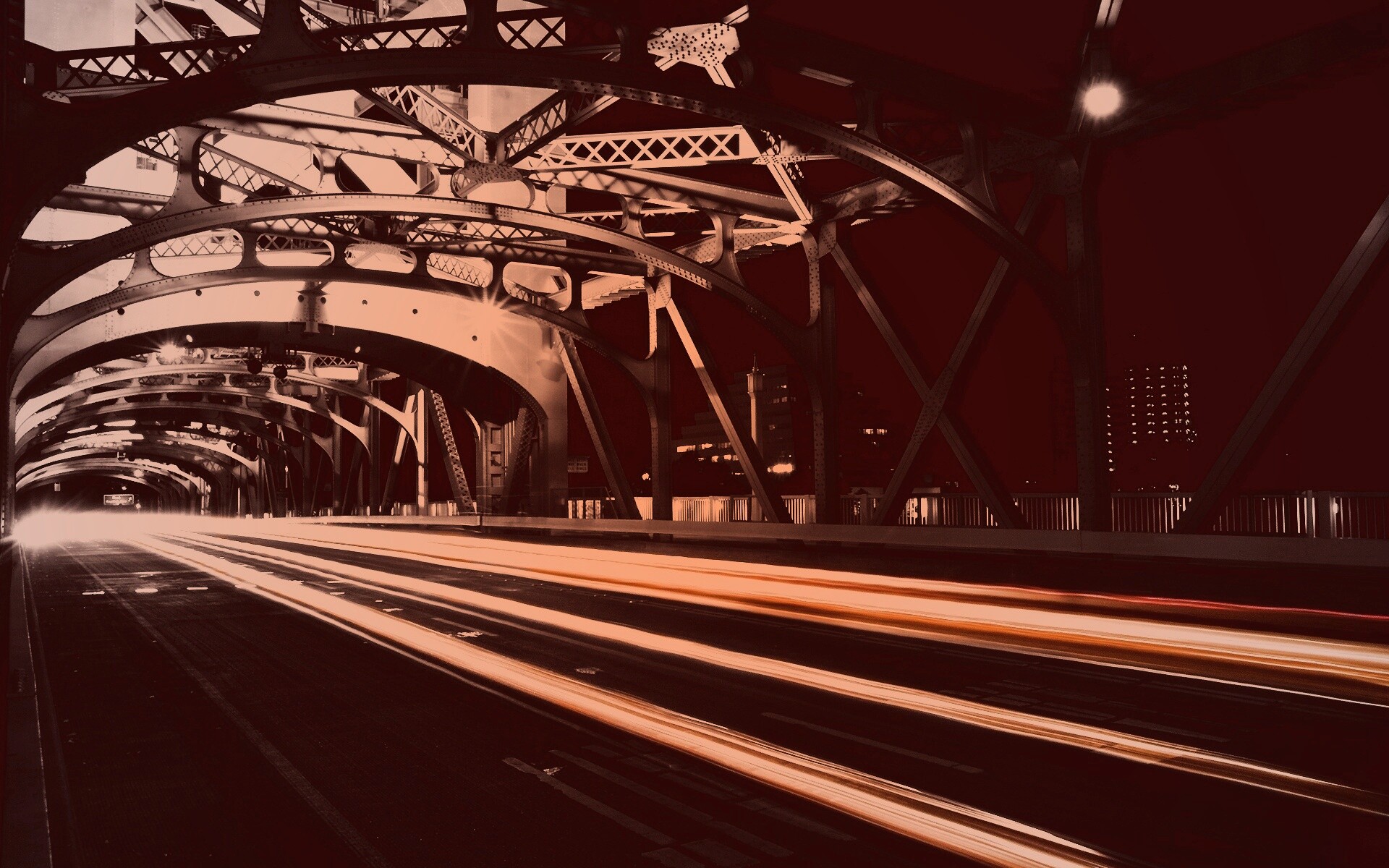 Городской мост в Сакраменто обои