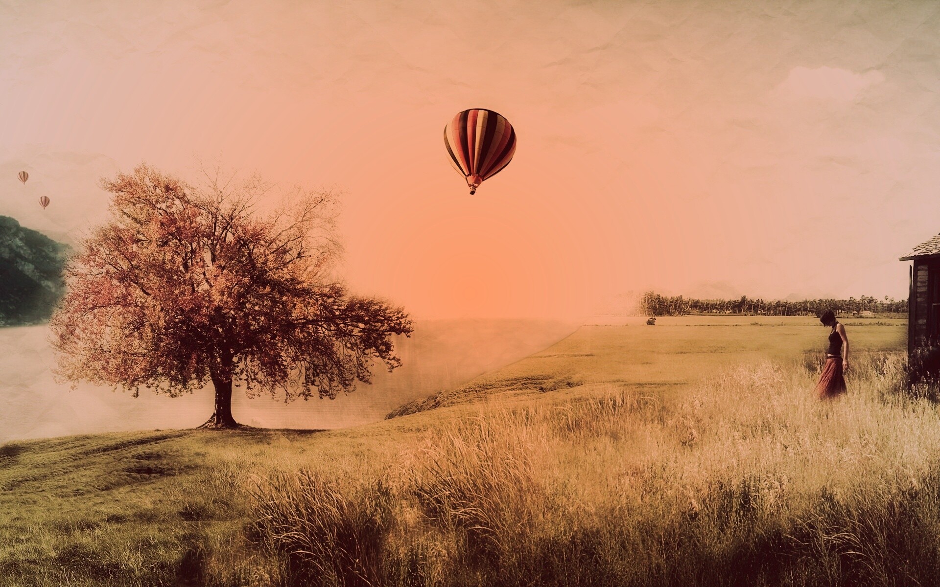 Умиротворенный коллаж обои