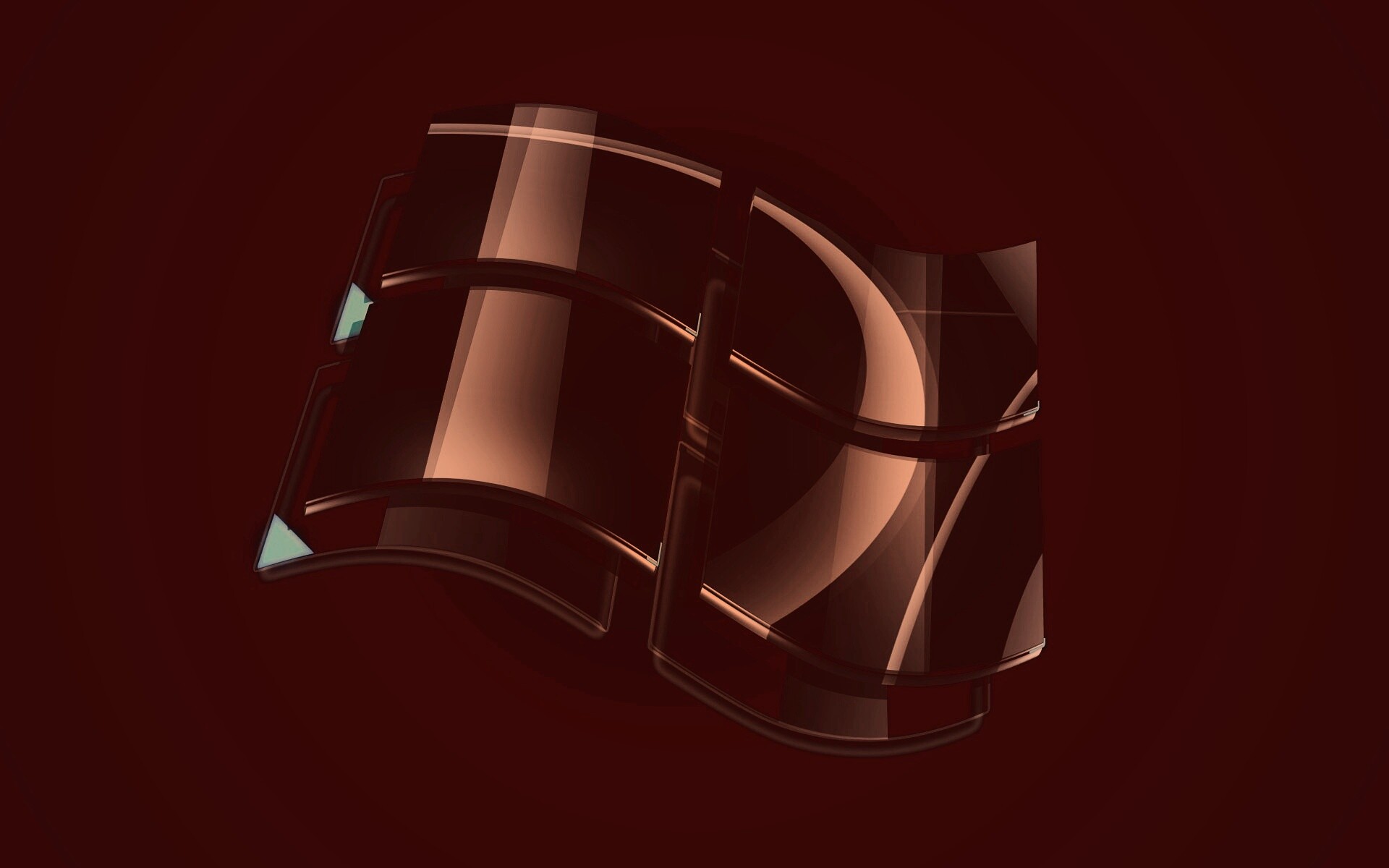 Стеклянный логотип Windows обои