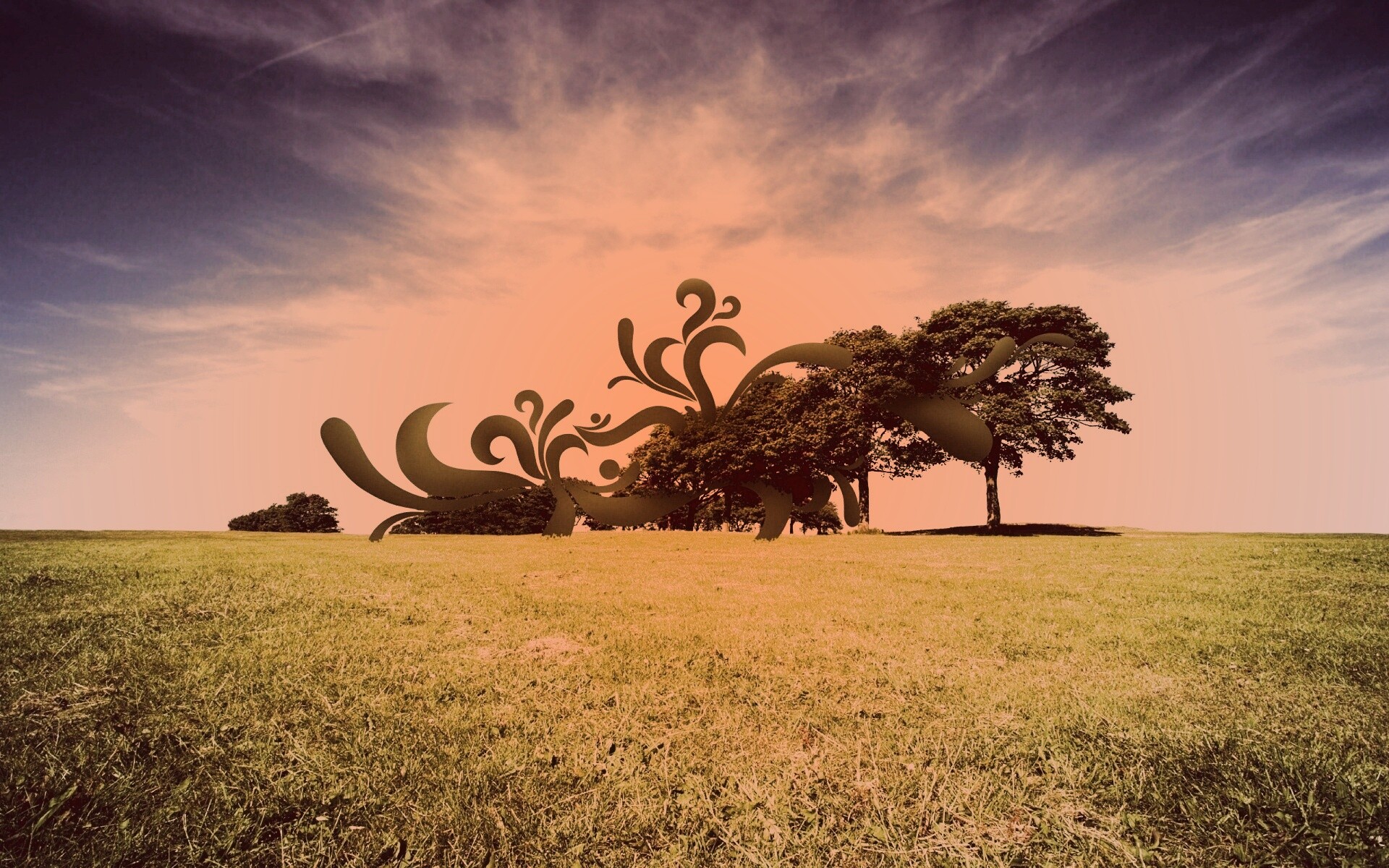 На равнине обои