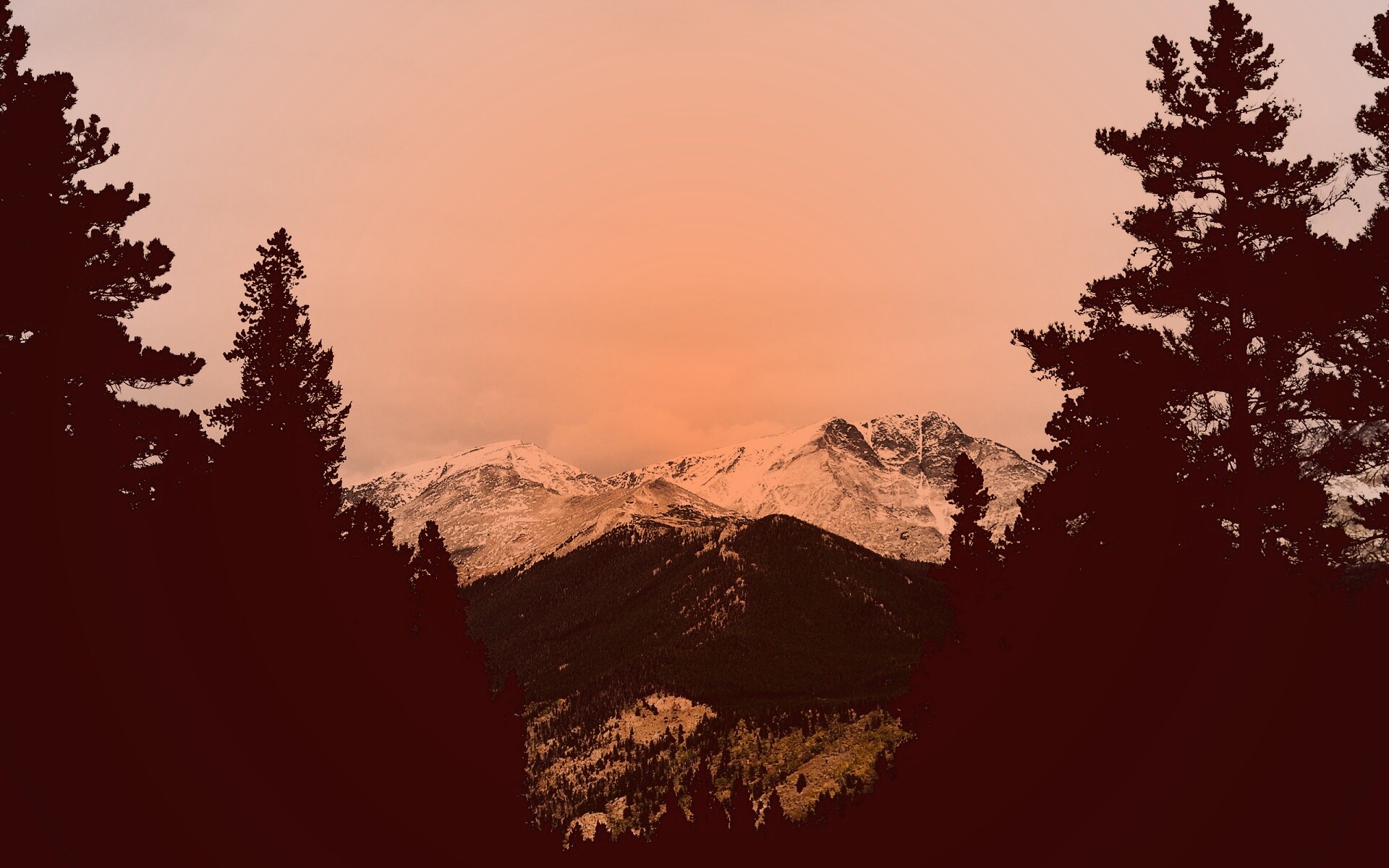 Вид на горы обои