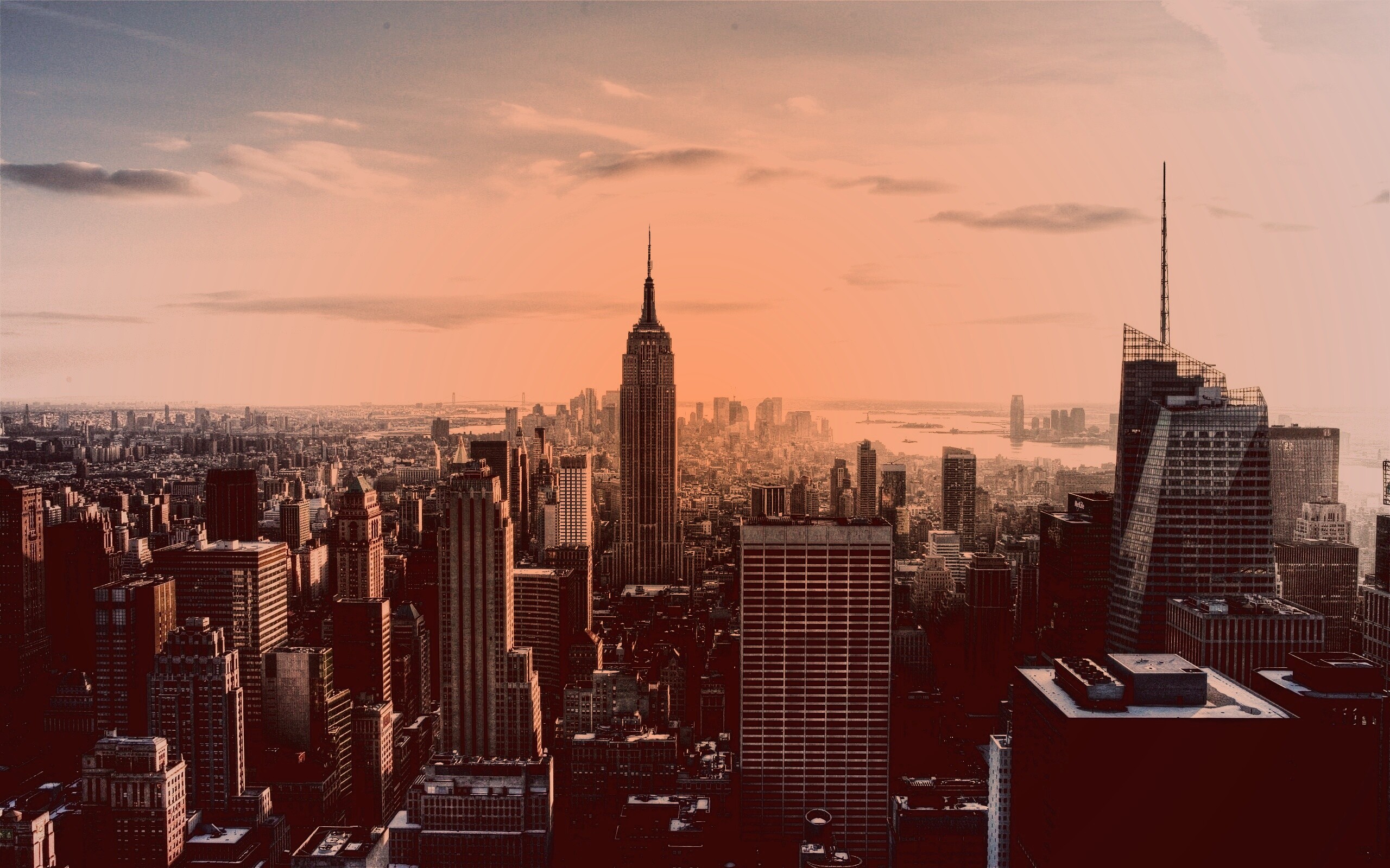 Большой город обои