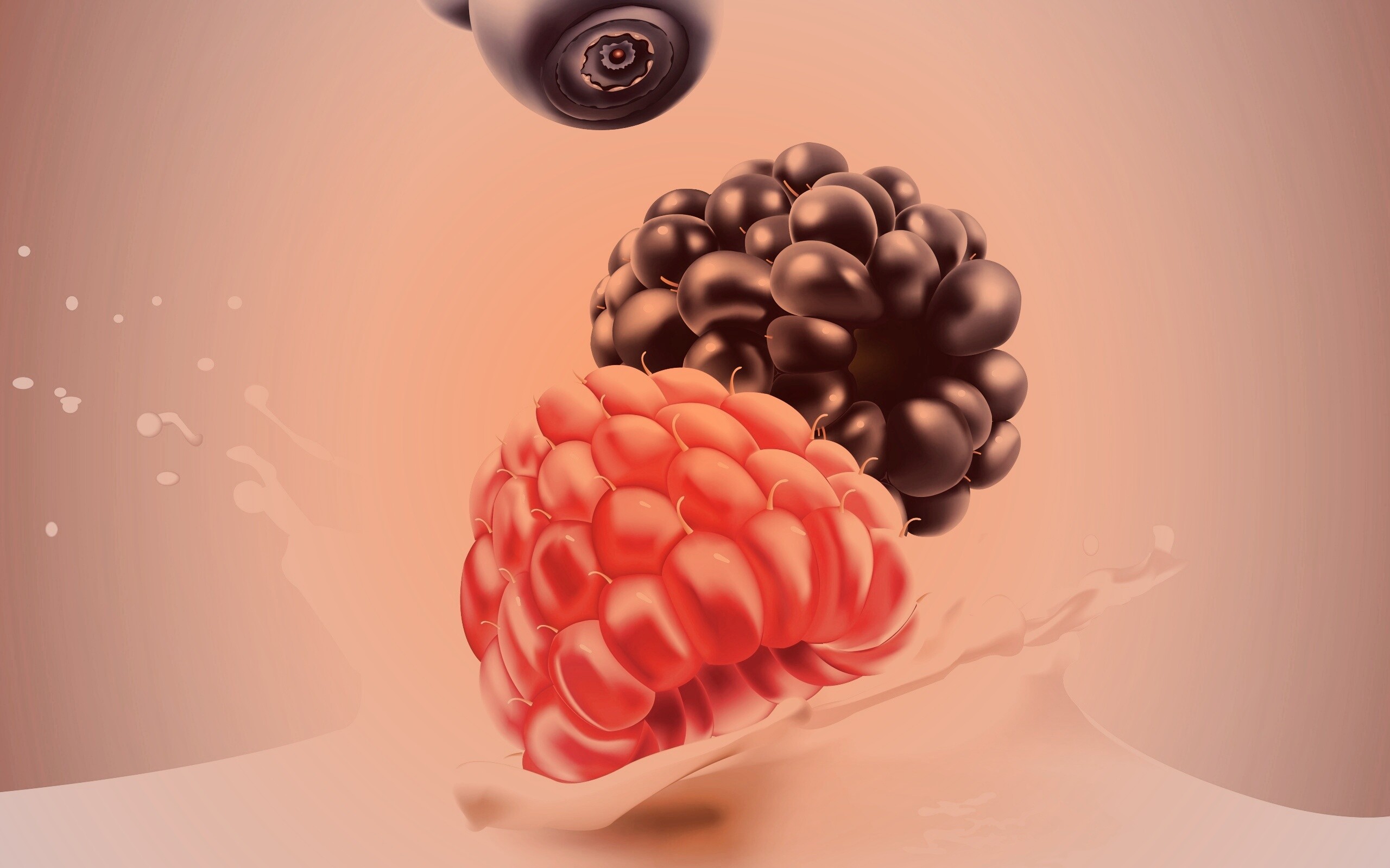 Векторные ягоды обои